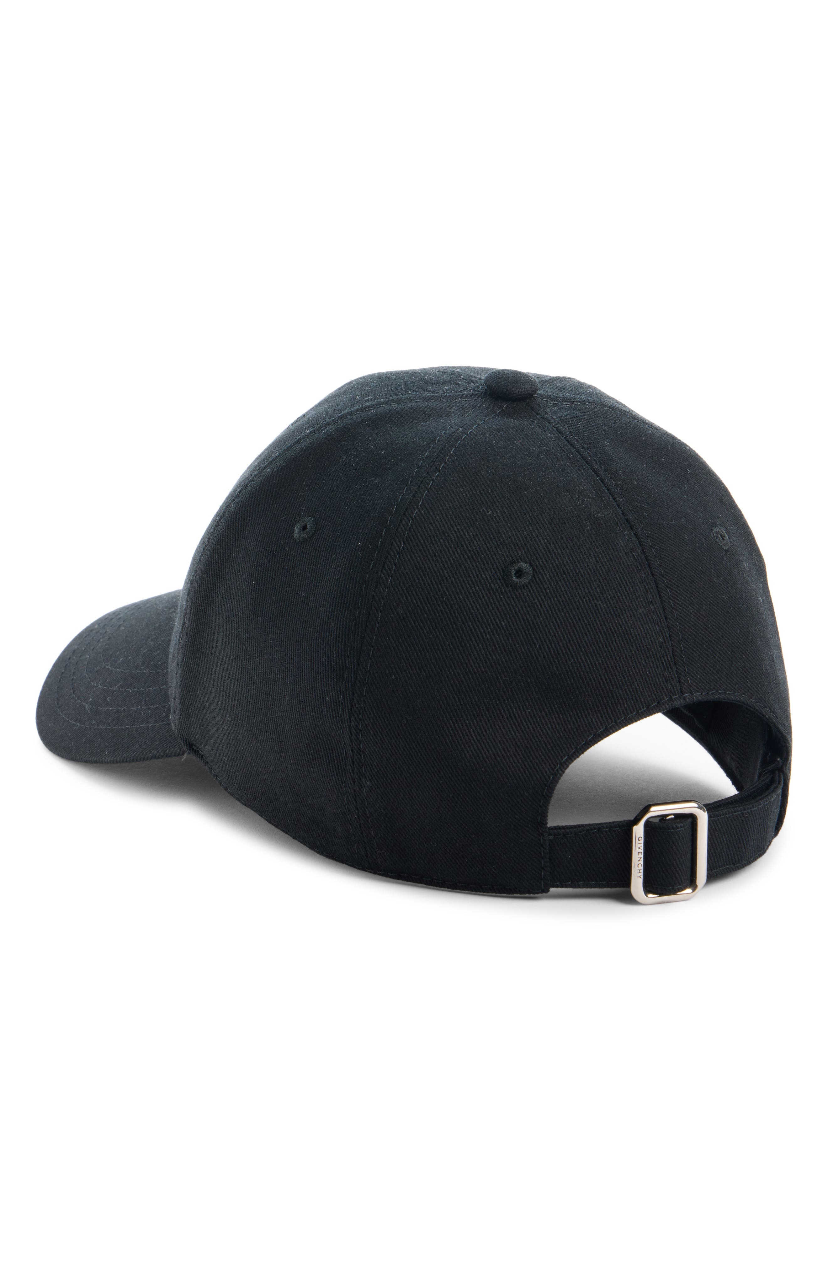 Givenchy Logo Embroidered Adjustable Baseball Cap in Black at Nordstrom - 3