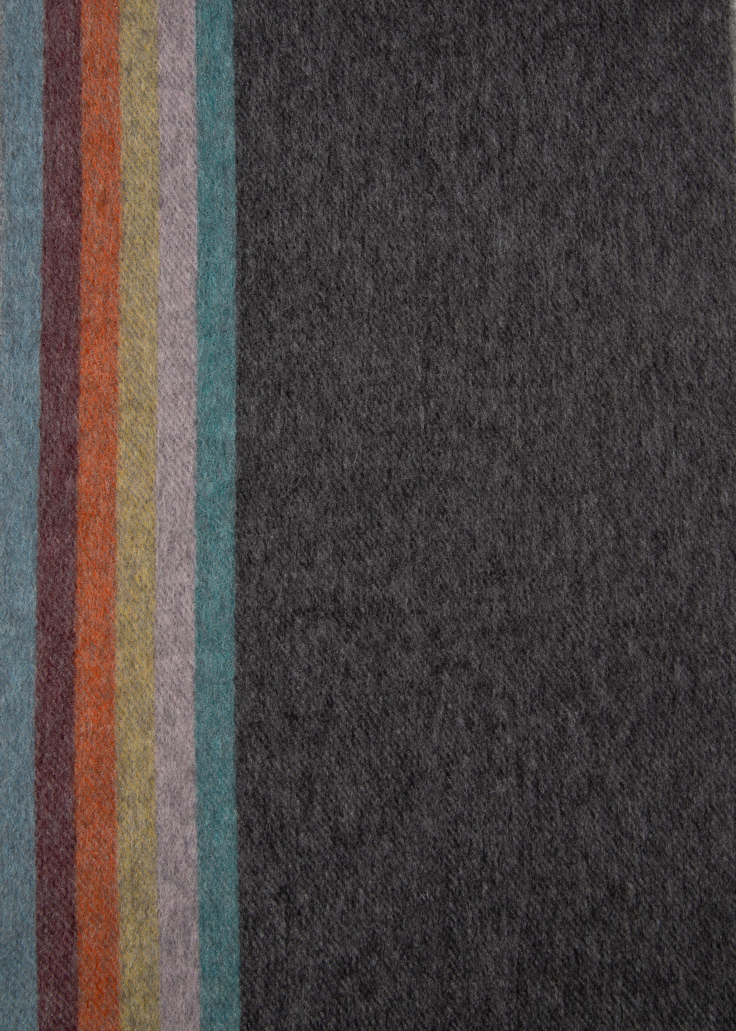 Cashmere Scarf With 'Artist Stripe' Trim - 2