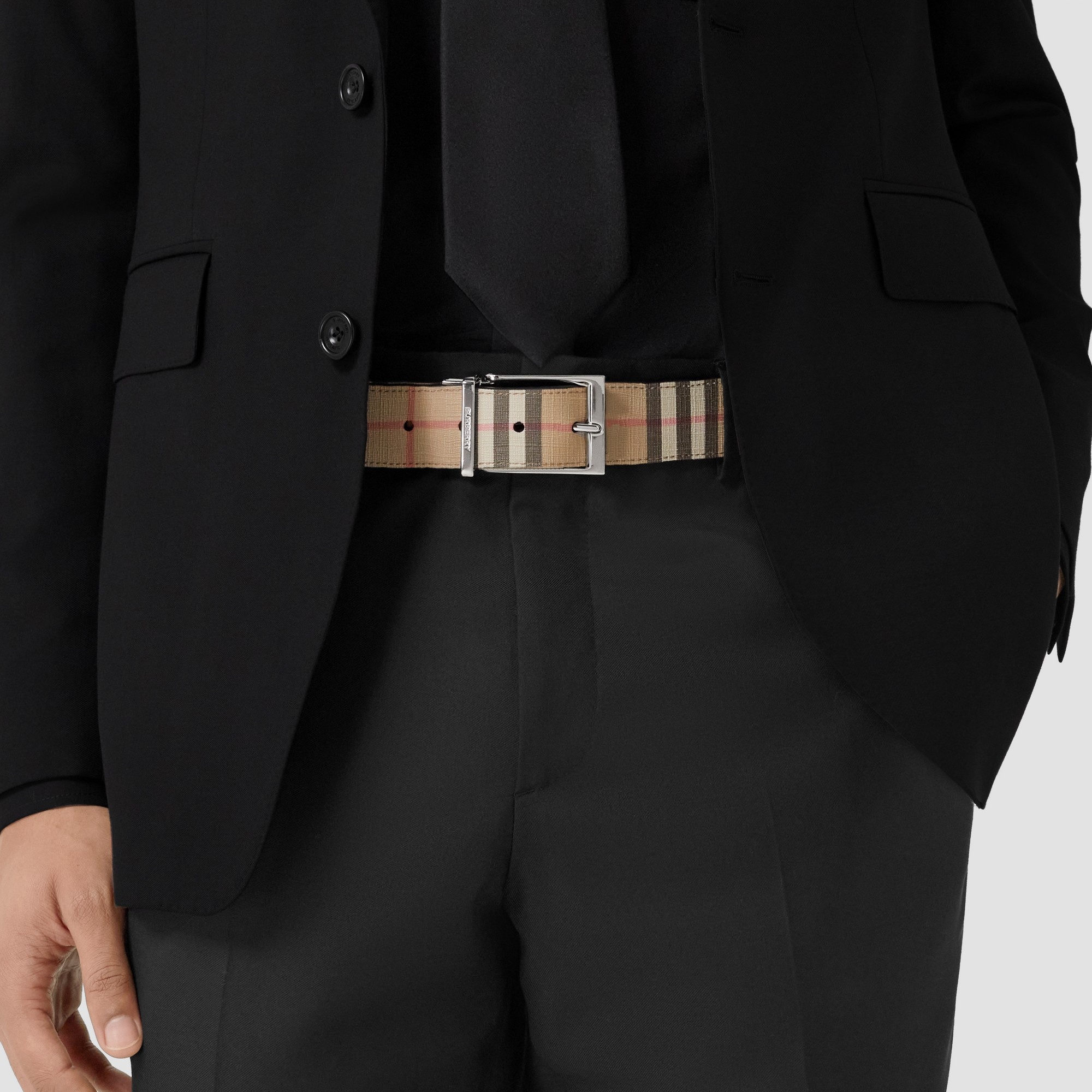 35mm louis embossed belt - Burberry - Men