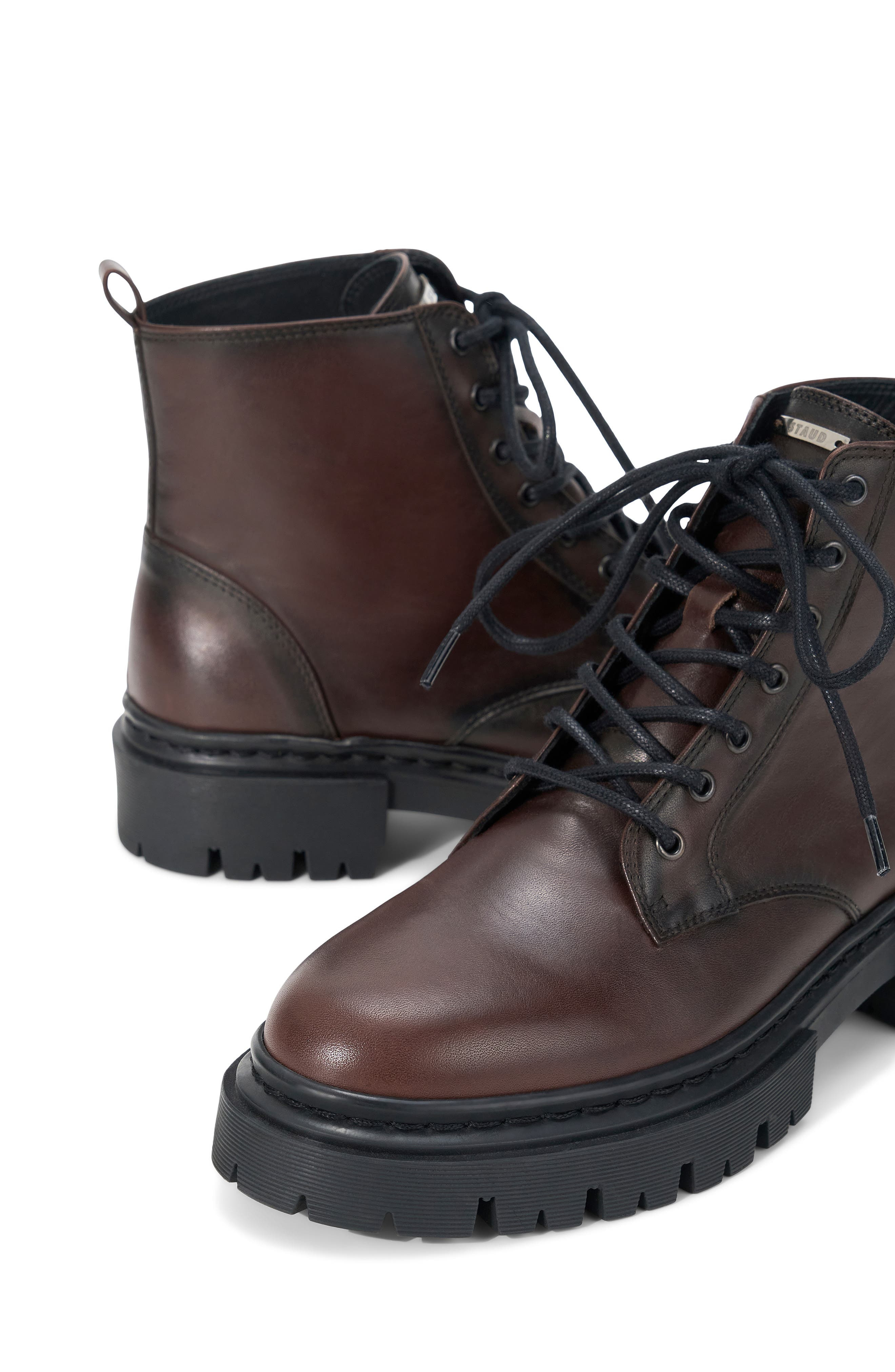 STAUD Henry Combat Boot in Espresso at Nordstrom - 4