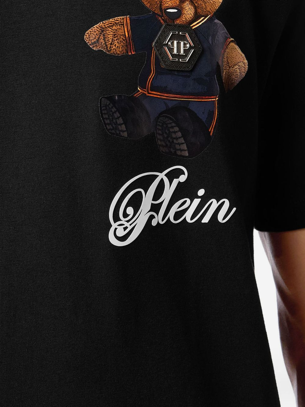 teddy bear-print T-shirt - 4