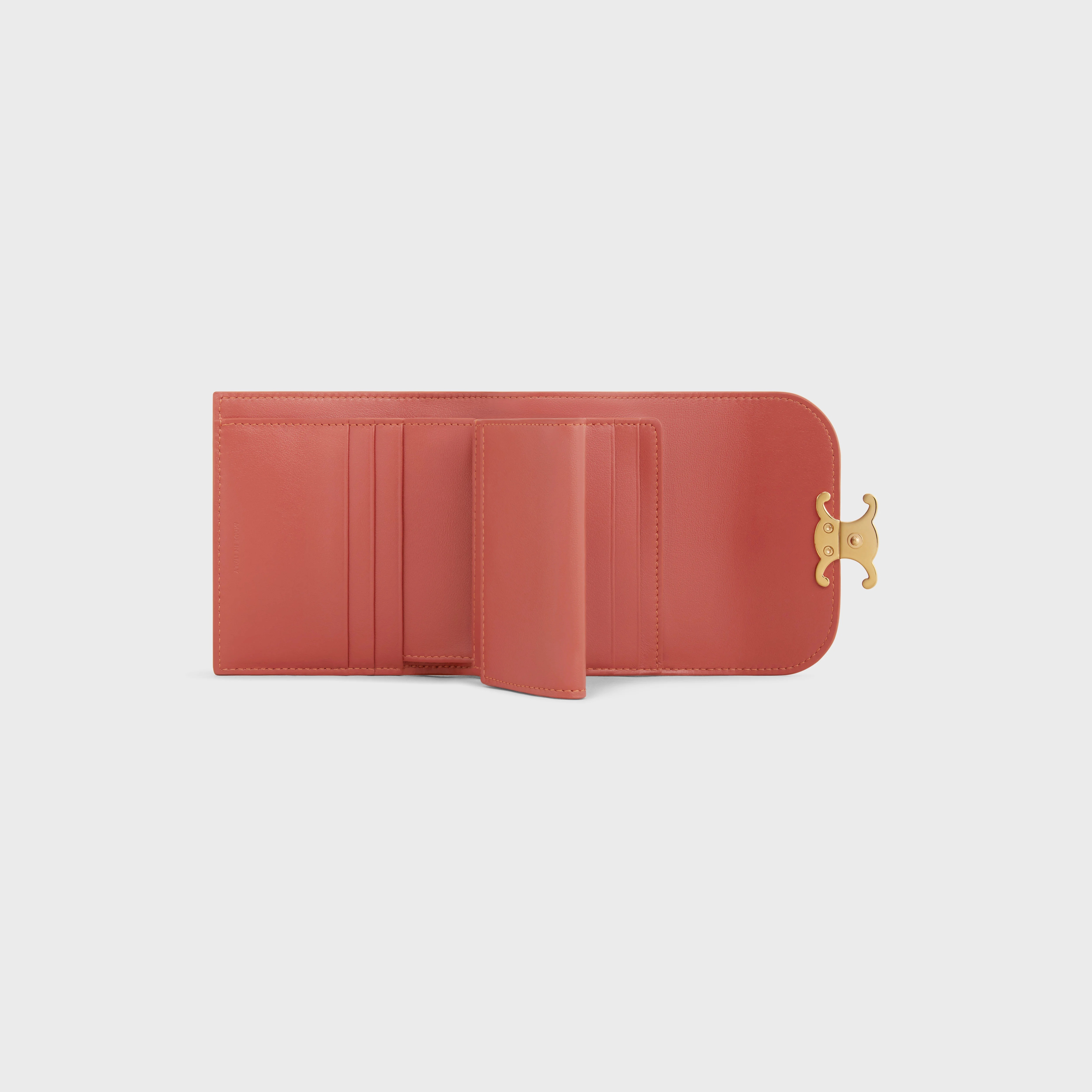 Small Flap Wallet TRIOMPHE in Shiny calfskin - 4