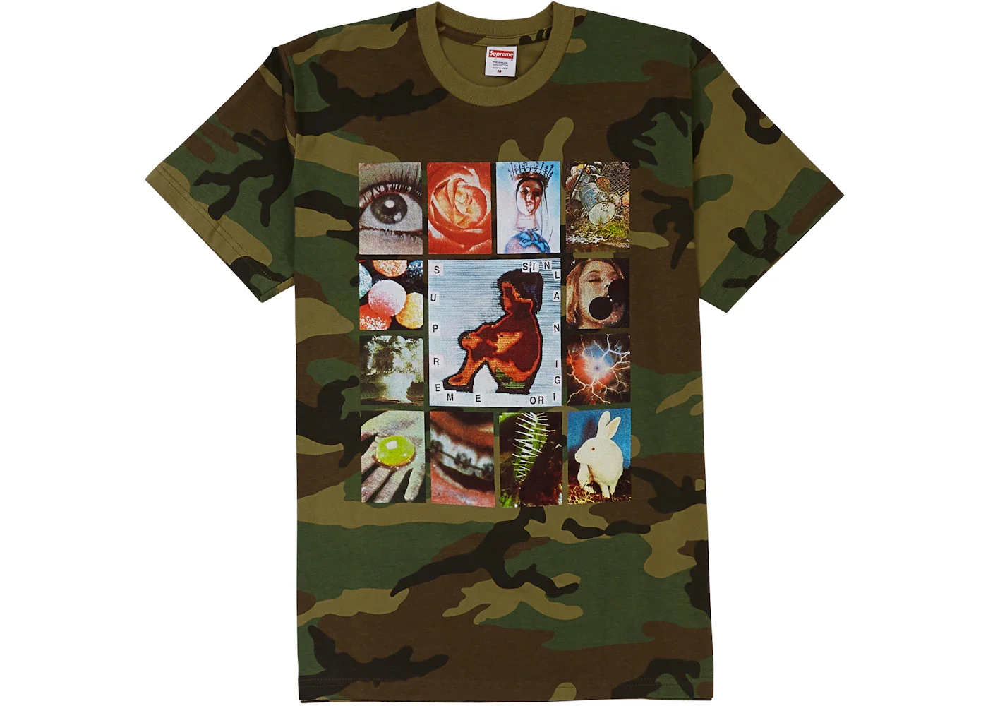 Supreme Original Sin Tee Woodland Camo - 1