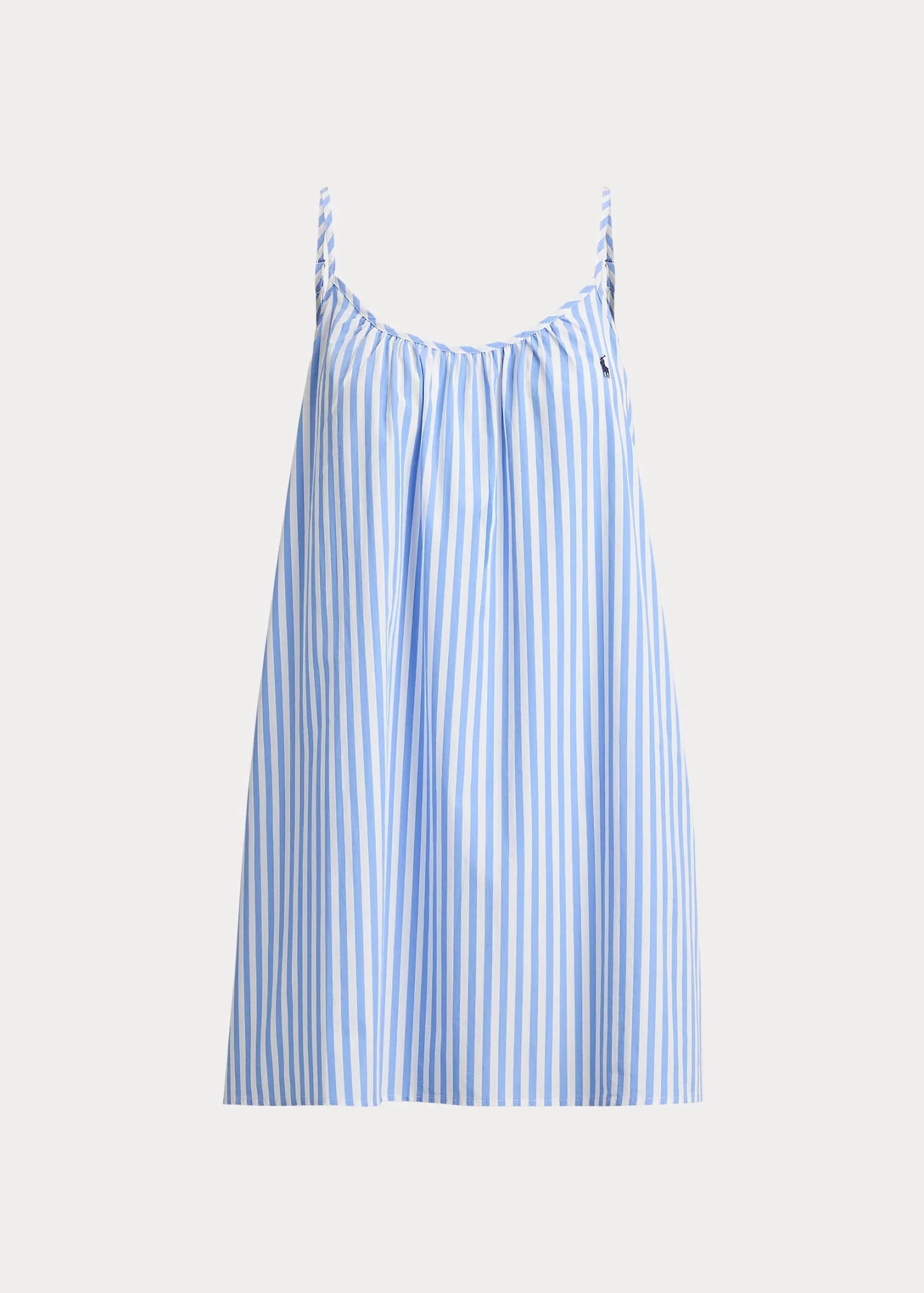 Striped Cotton Cami Sleep Dress - 1