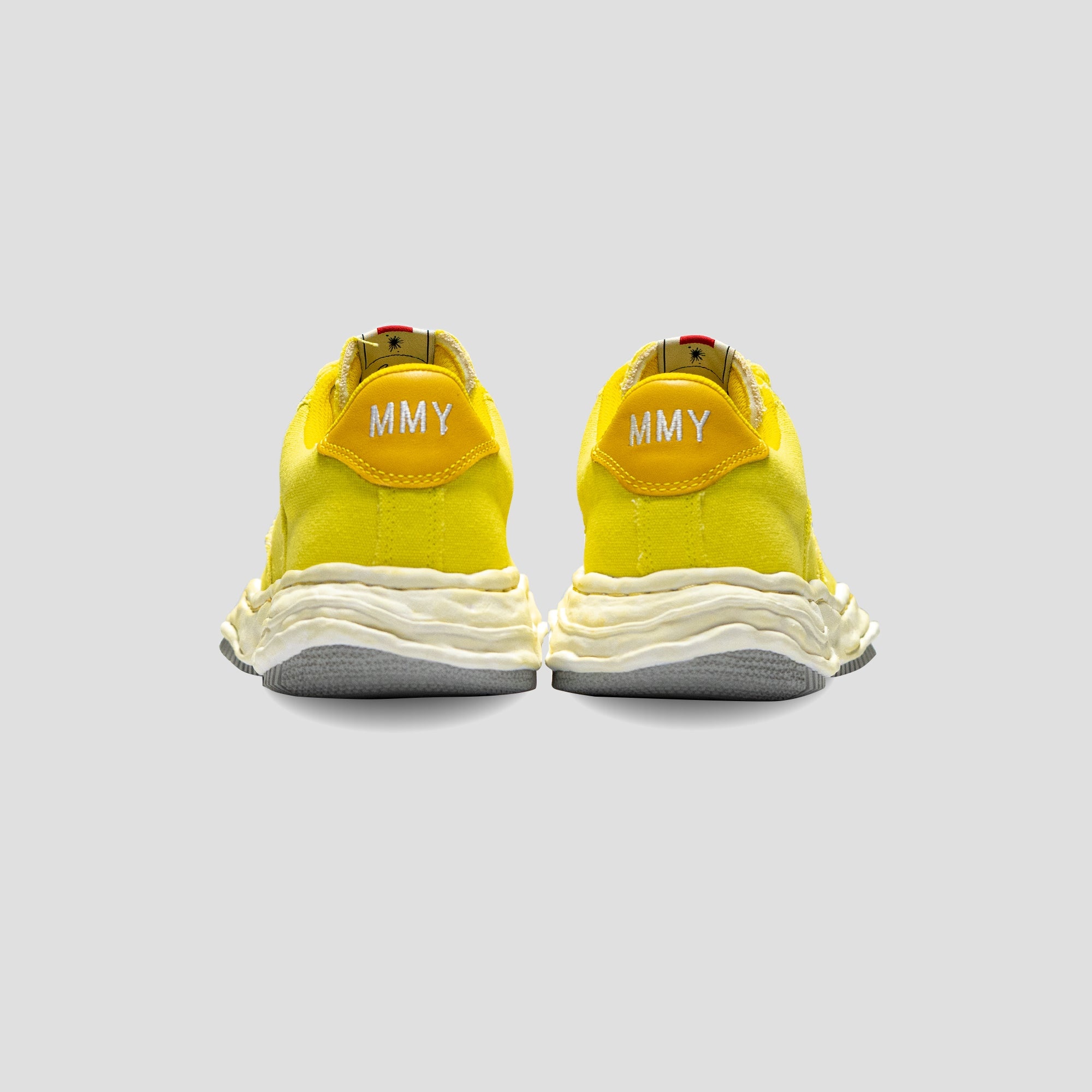 WAYNE LOW TOP CANVAS SNEAKER - YELLOW - 4