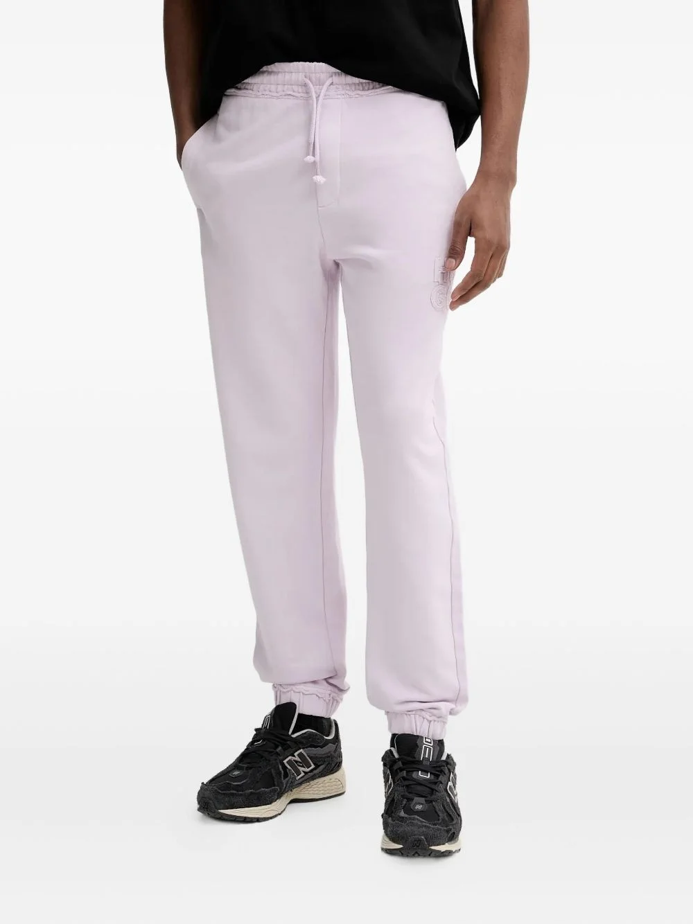 logo-embroidered track pants - 1
