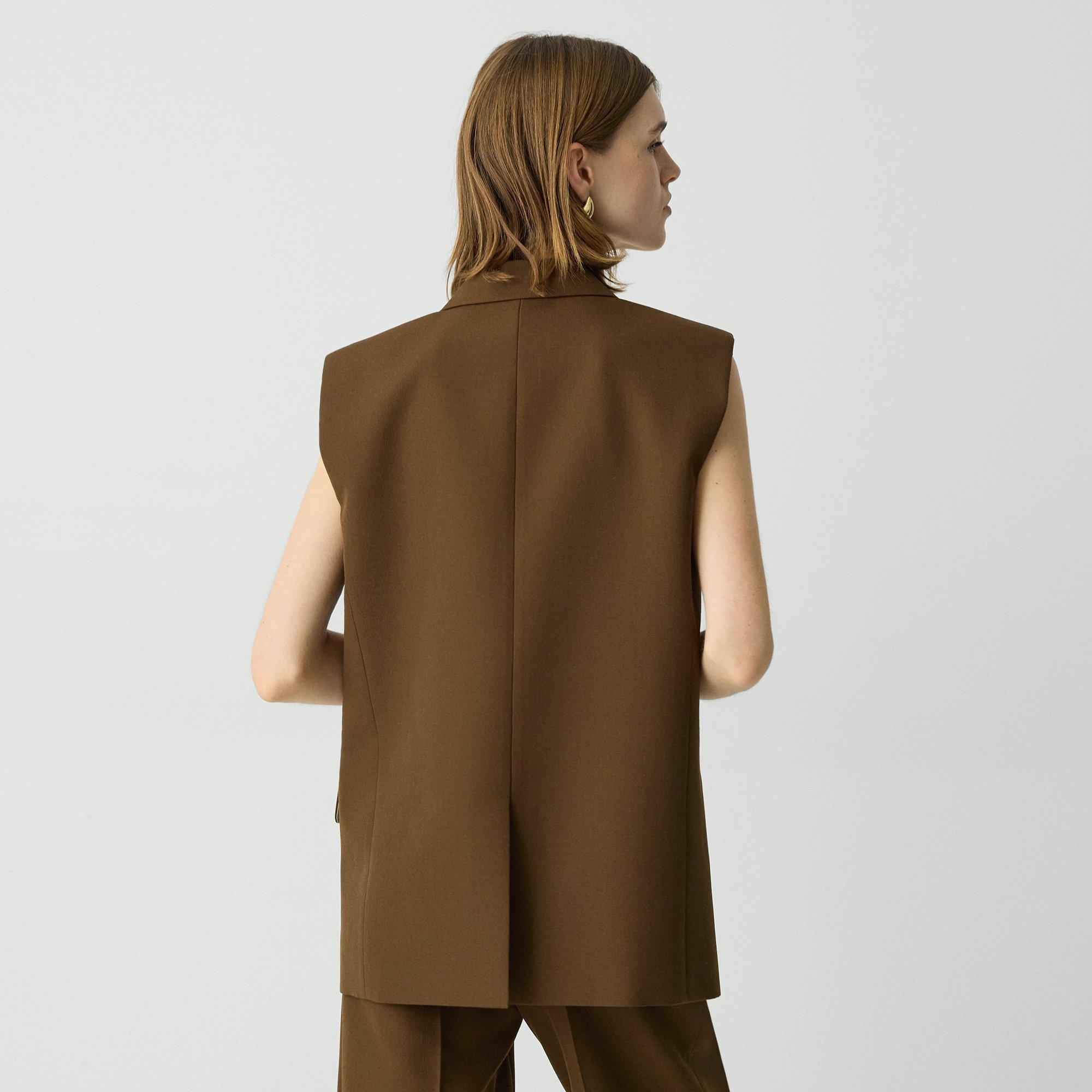 Oversized Vest in Wool-Blend - 4