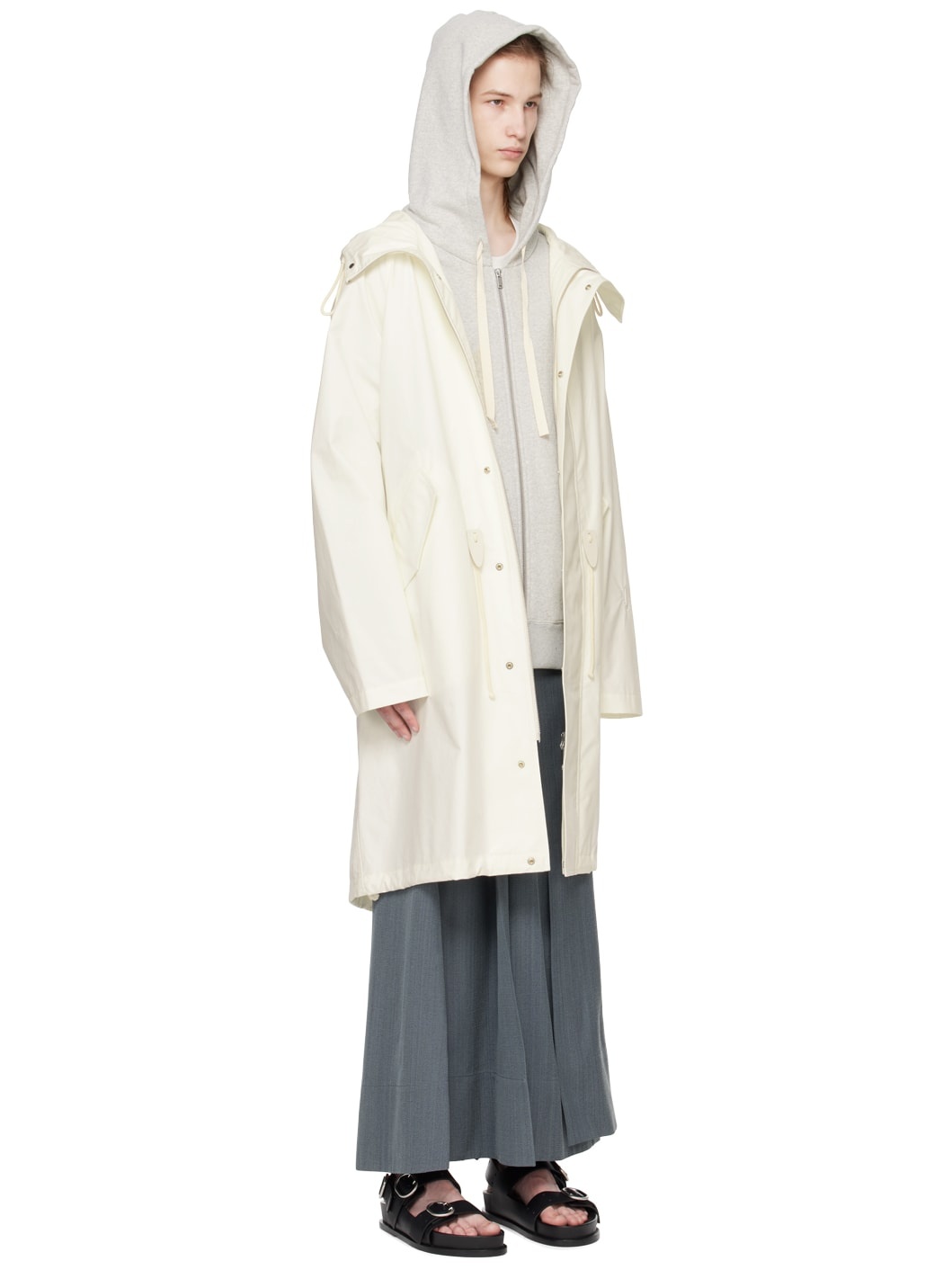 Off-White Drawstring Parka - 2