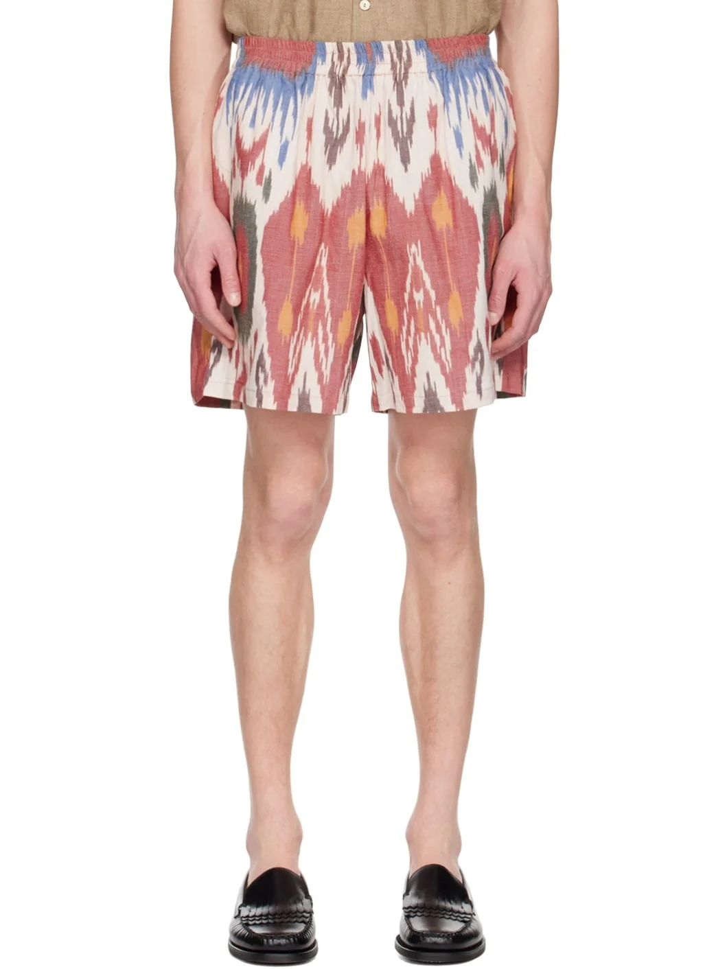 Multicolor Ikat Shorts - 1