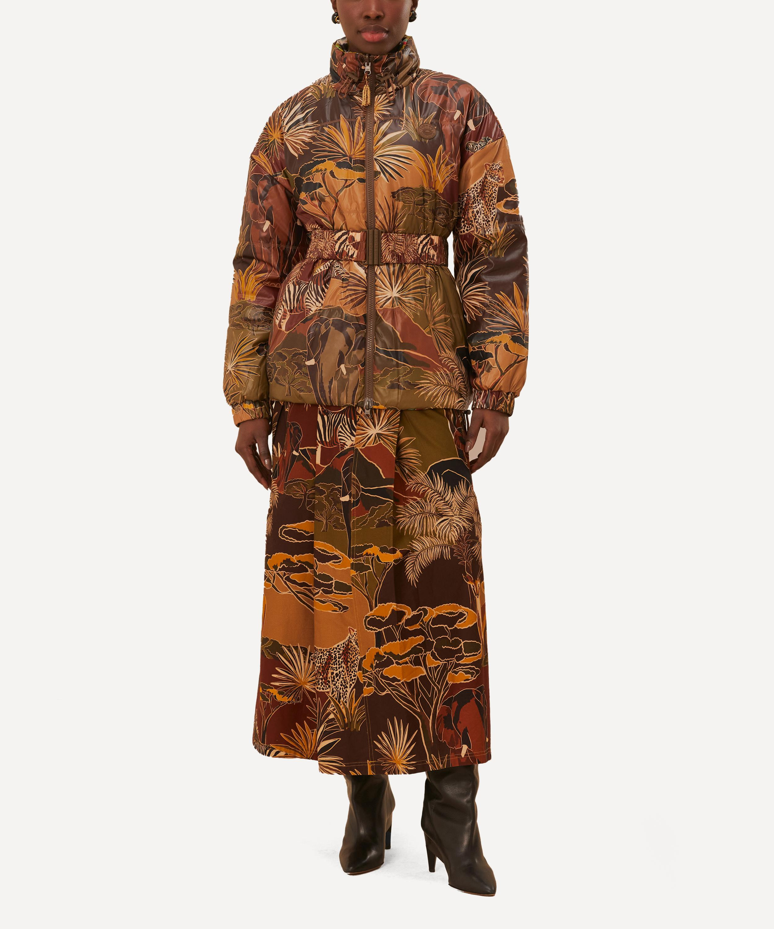 Gold Savana Dream Reversible Maxi Puffer Jacket - 4