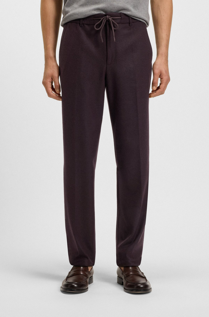 TAPERED-FIT TROUSERS IN BRUSHED STRETCH FLANNEL 2