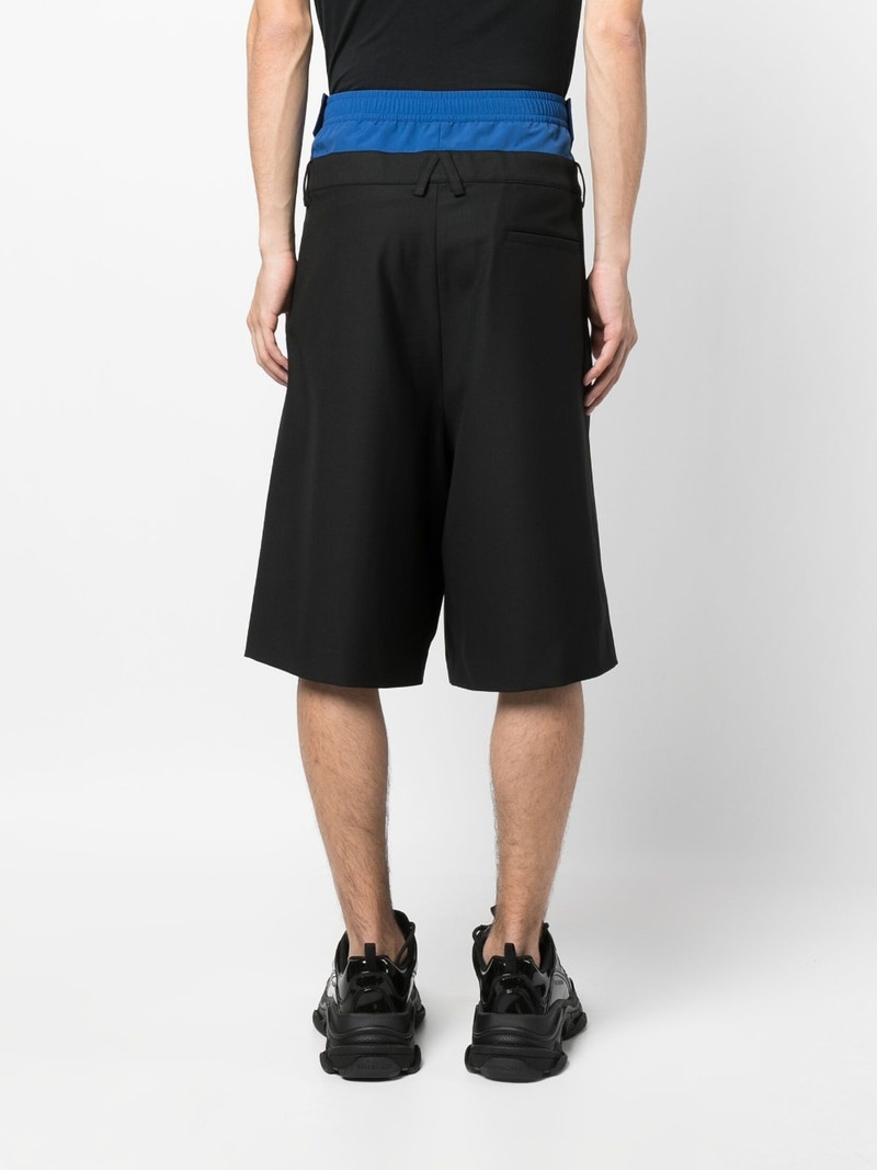 layered-design knee-length shorts 4