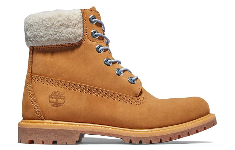 (WMNS) Timberland Premium 6 Inch Waterproof Boot 'Wheat Nubuck and Blue' A2JRC231 - 2