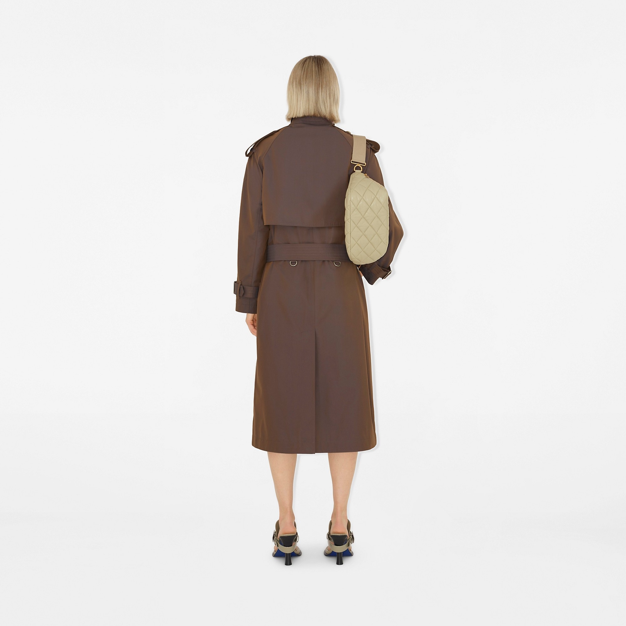 Burberry Long Gabardine Trench Coat | REVERSIBLE