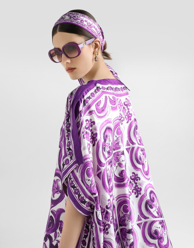 Majolica-print twill caftan 5