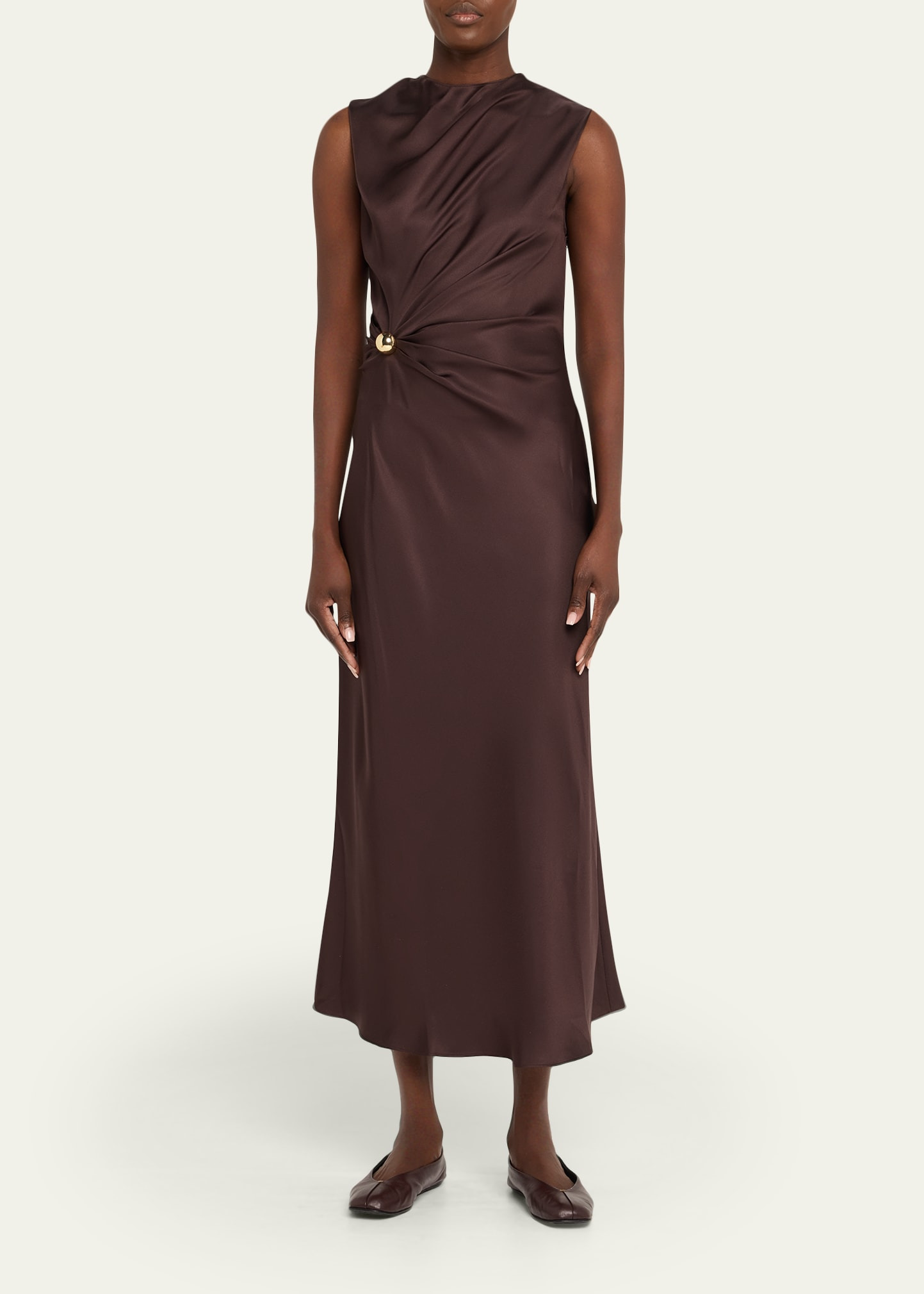Roan Sleeveless Draped Maxi Dress - 2