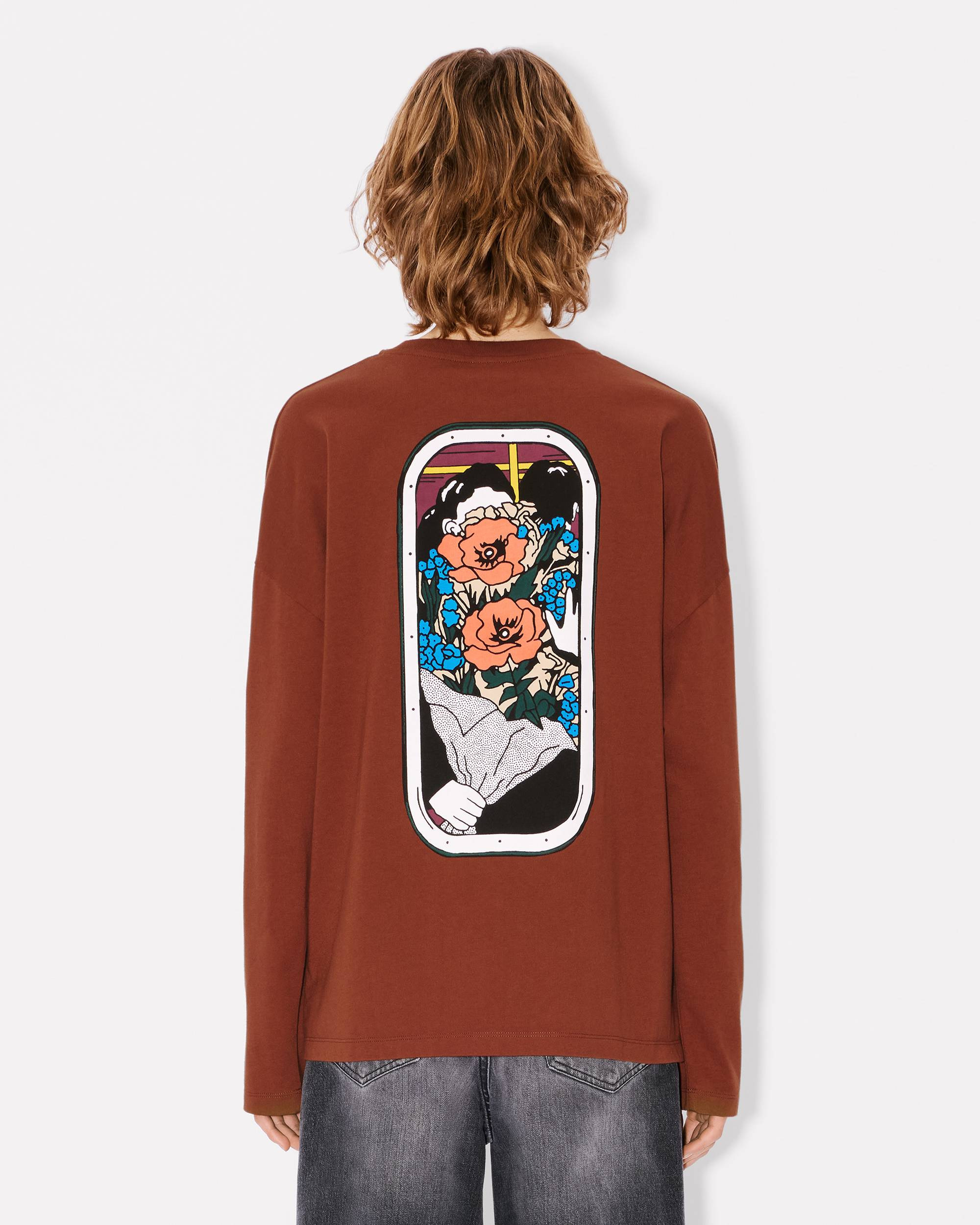 'KENZO City' loose long sleeve T-shirt in cotton - 4