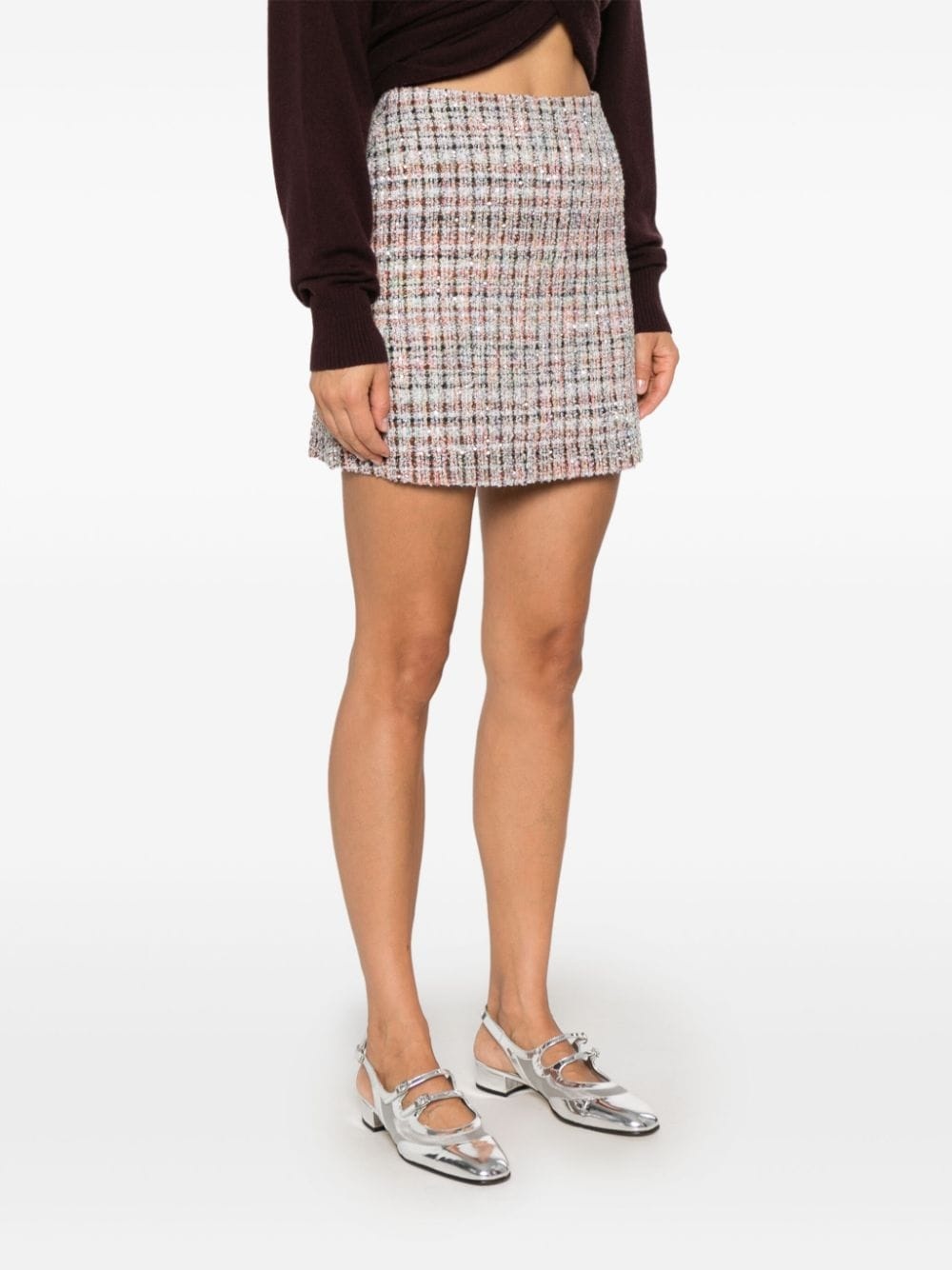 checked mini skirt - 3