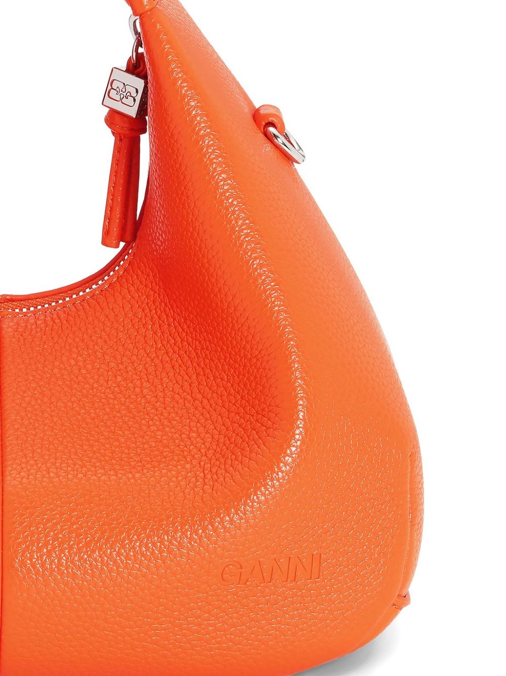 mini textured leather tote bag - 5