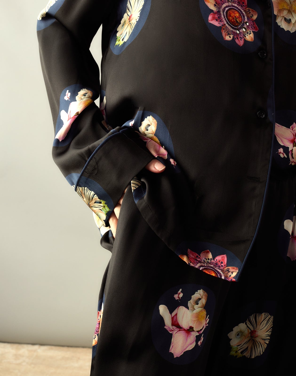 Moonlit Petal Silk Pant - 6