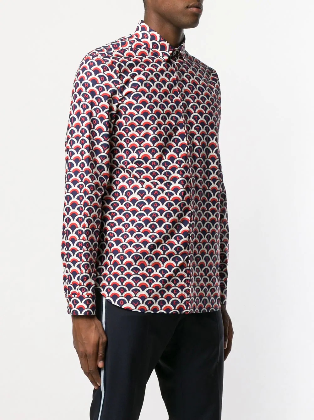 Optical Valentino print shirt - 3