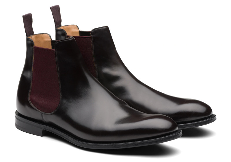 Church's Amberley ^ r
Polished Binder Chelsea Boot Light ebony/burgundy outlook