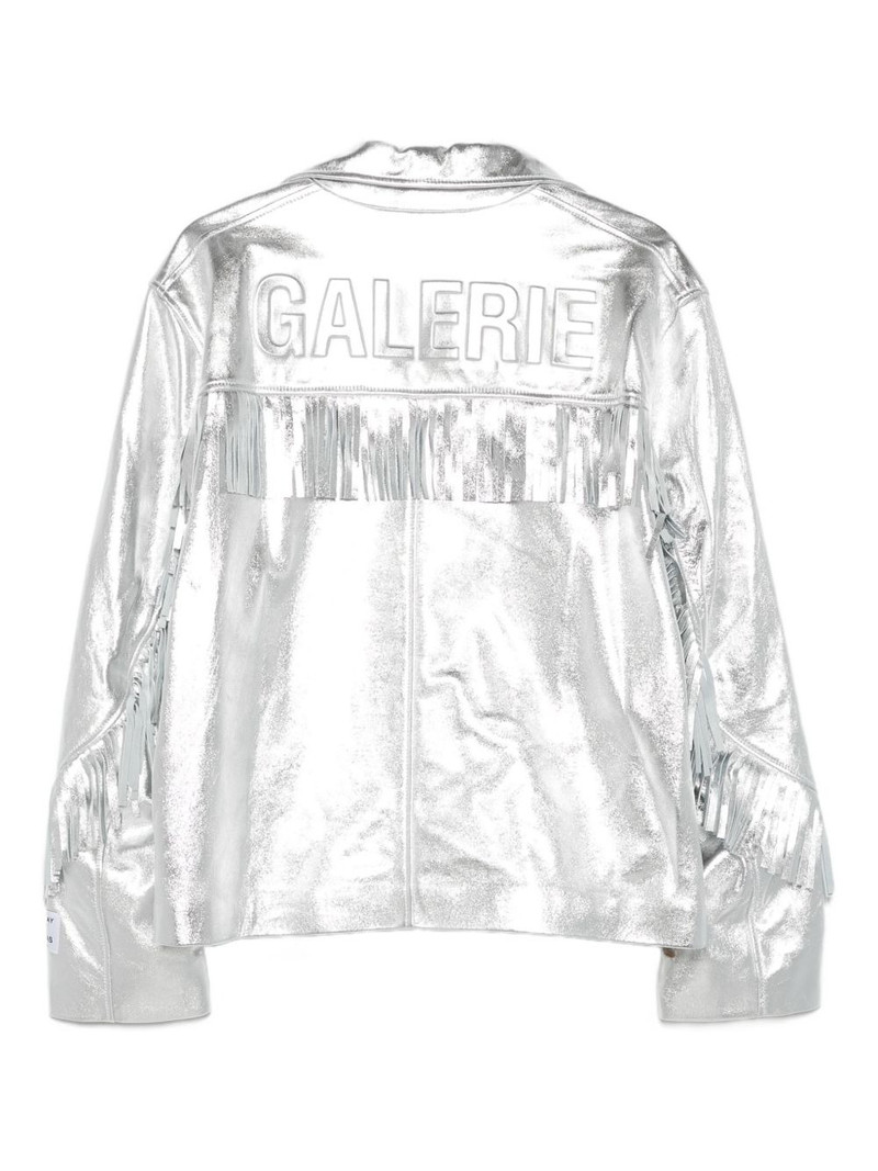 GALLERY DEPT. Orlando fringe metallic-leather jacket outlook