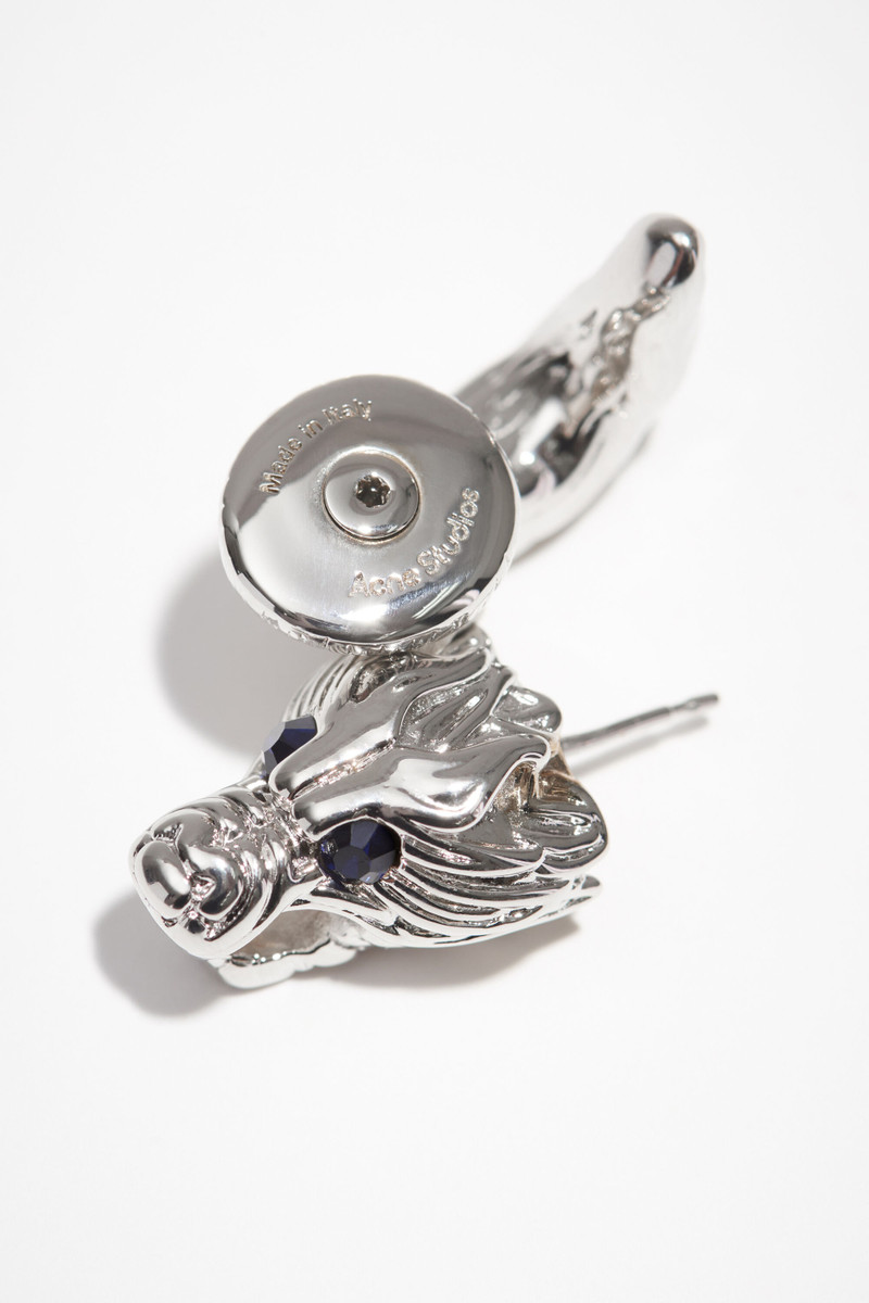 Acne Studios Wolf earring - Silver/blue outlook