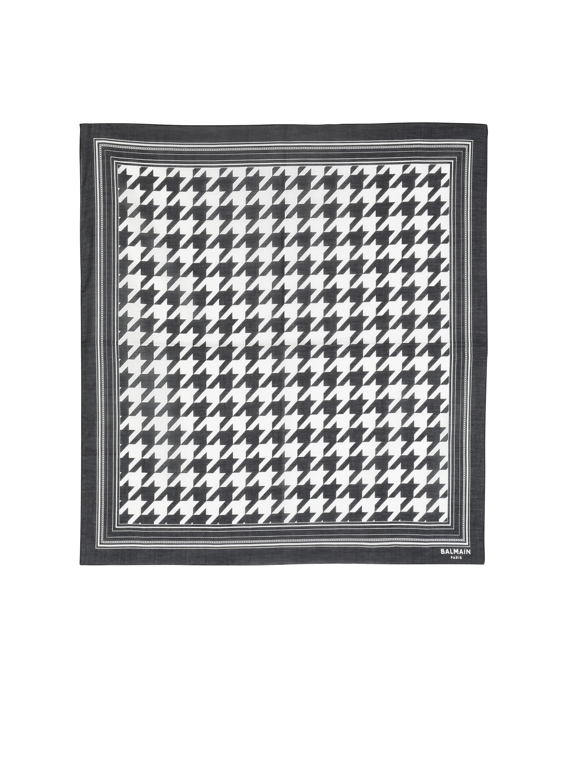 Houndstooth print bandana - 1