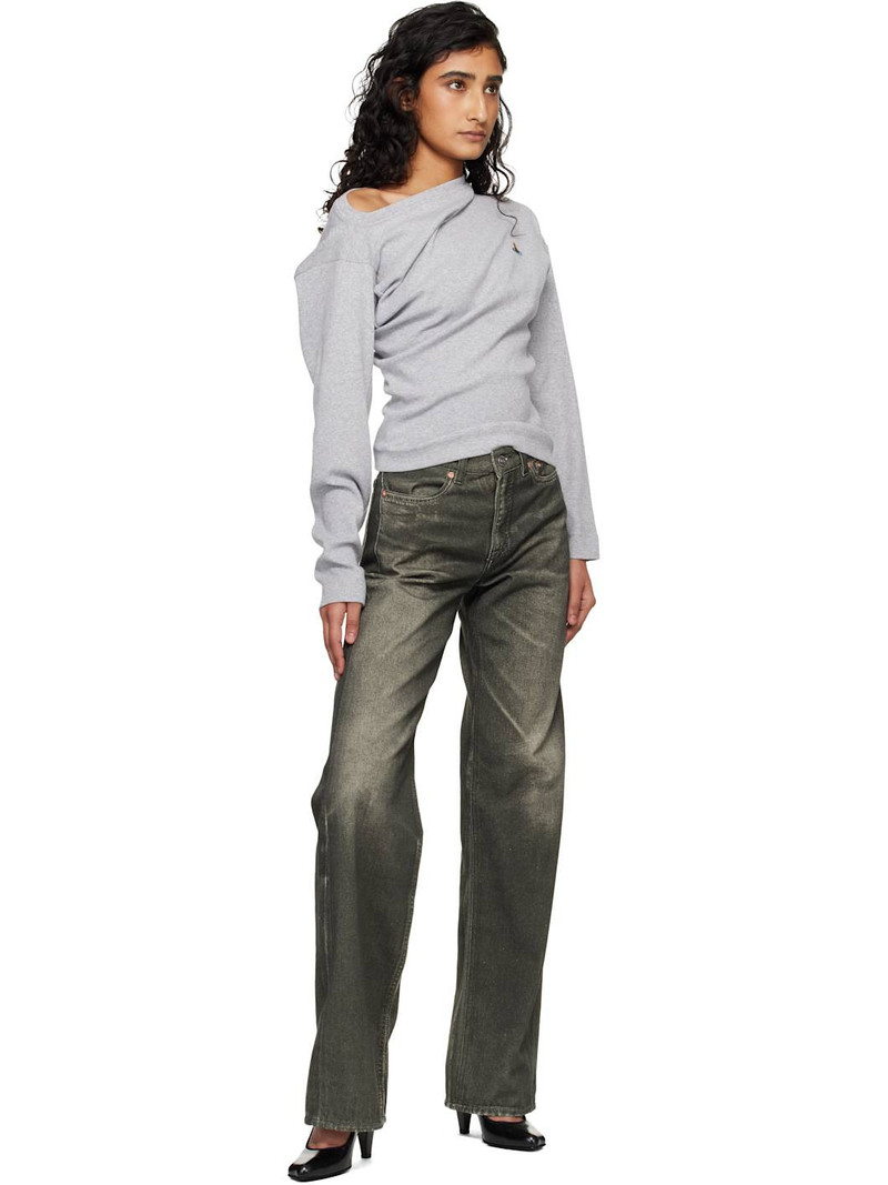 Vivienne Westwood Gray LS Hebo T-shirt outlook