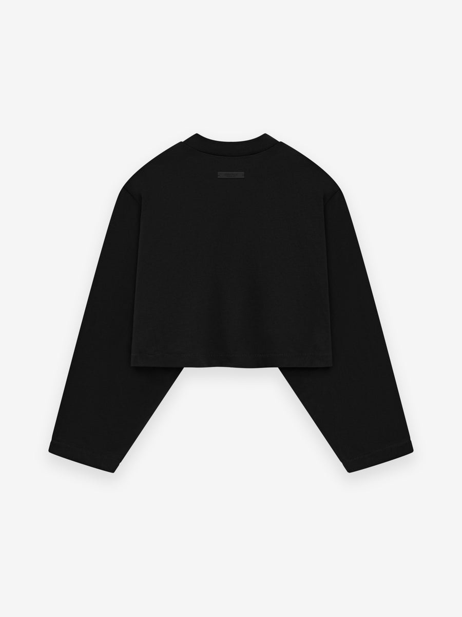 Womens Tri-Blend Cropped Longsleeve Shirt - 2