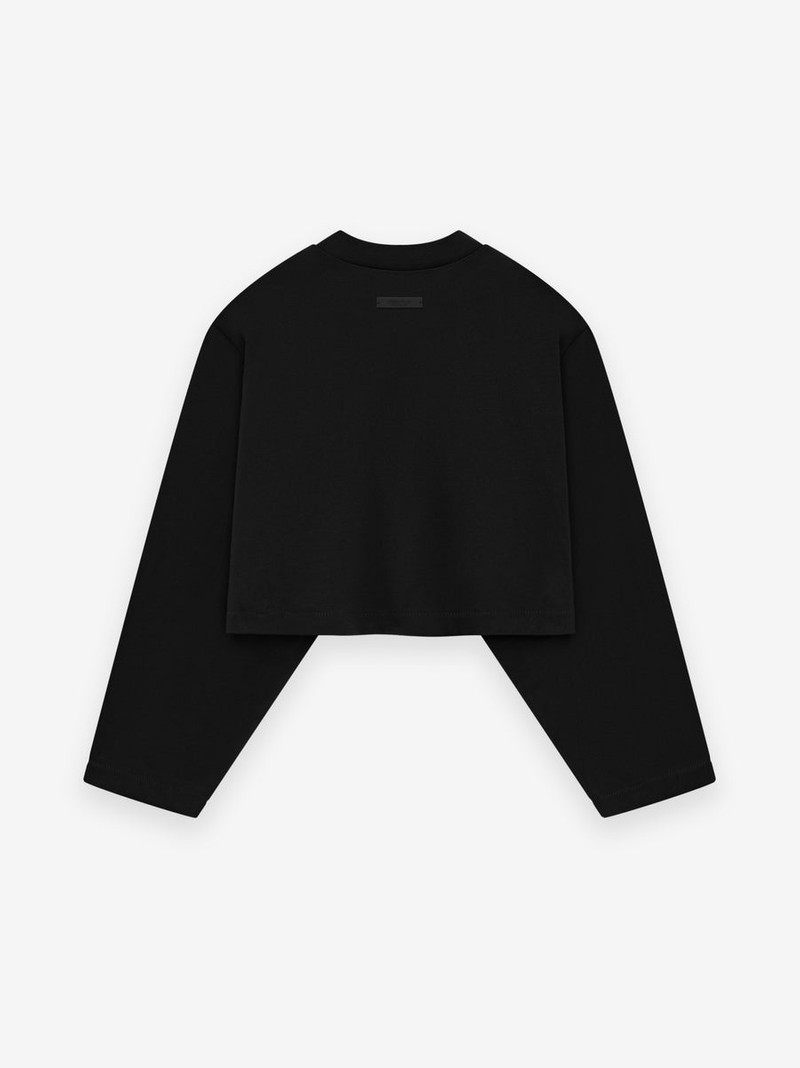 ESSENTIALS Womens Tri-Blend Cropped Longsleeve Shirt outlook