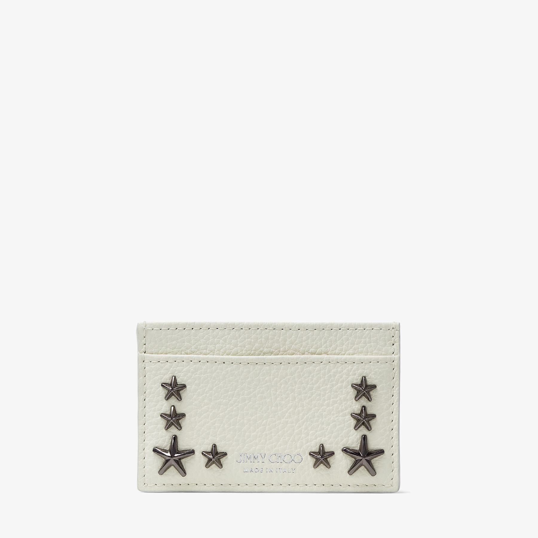 Dean
Latte Soft Grainy Calf Card Case with Gunmetal Stars - 1