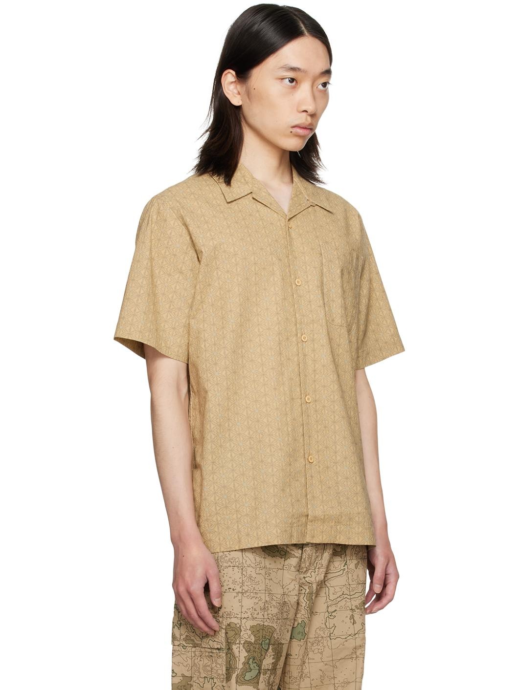 Beige Camp Collar Shirt - 2