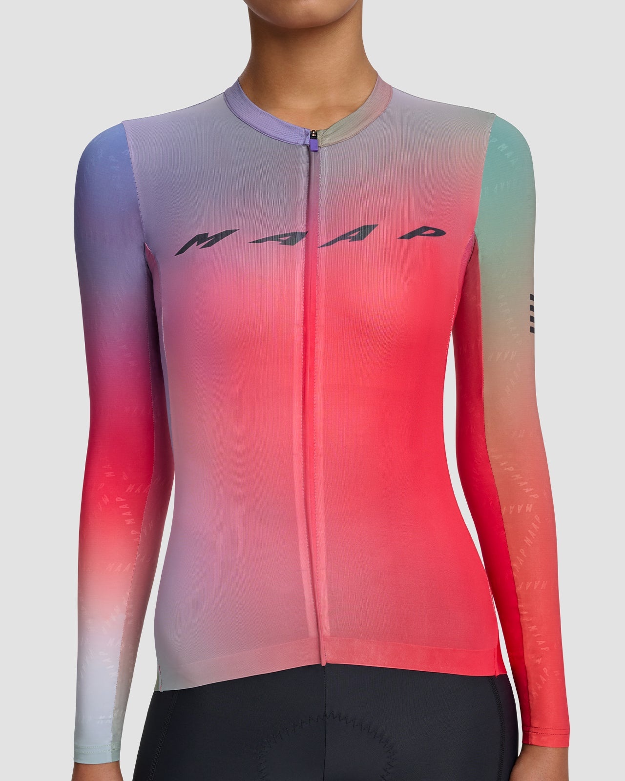 Women's Blurred Out Pro Hex LS Jersey 2.0 - 6