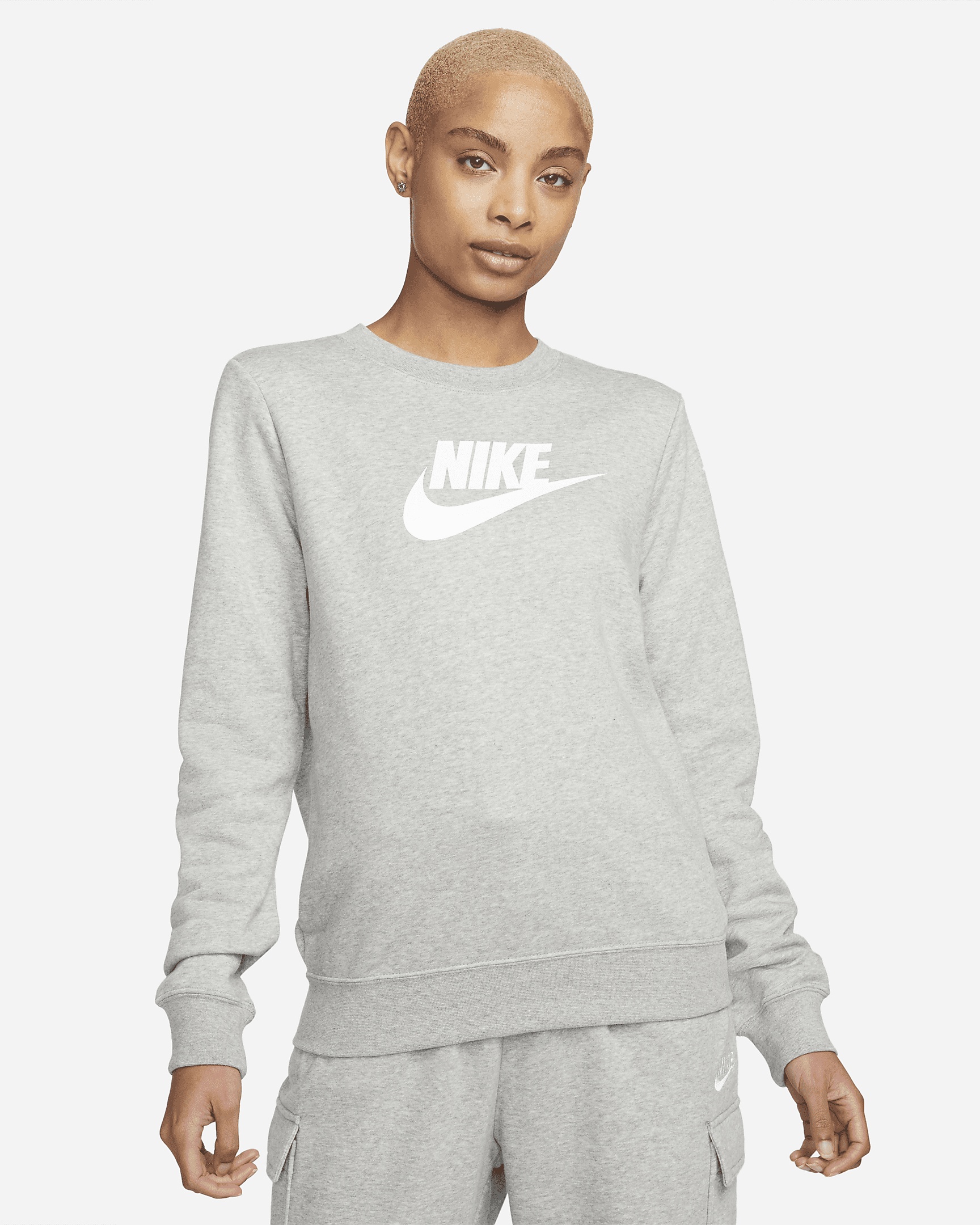 Nike Sportswear Club Fleece Women's Logo Crew-Neck Sweatshirt - 1