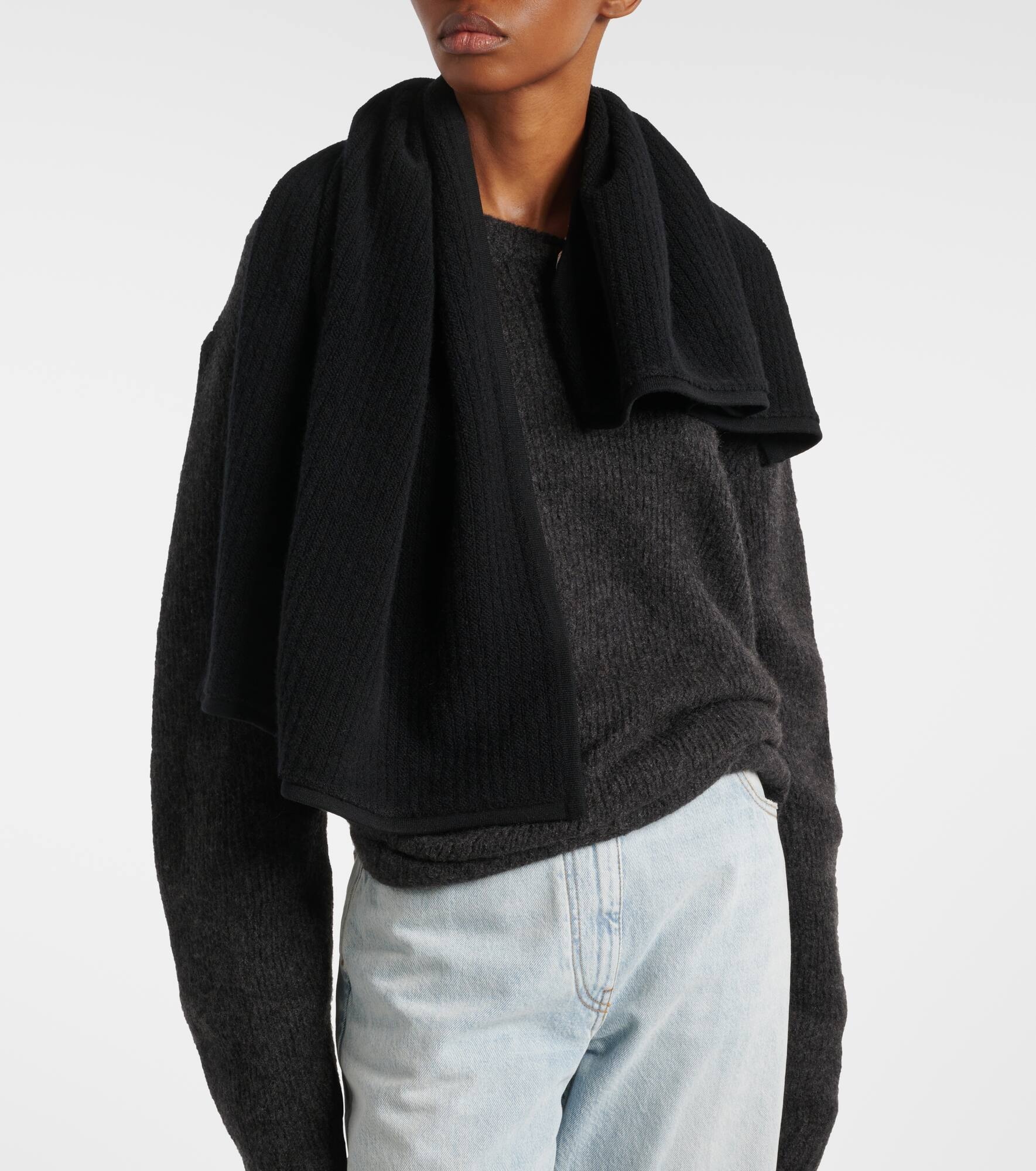 Striped cashmere scarf - 2