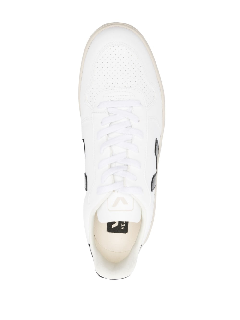 V-10 logo-patch sneakers - 4