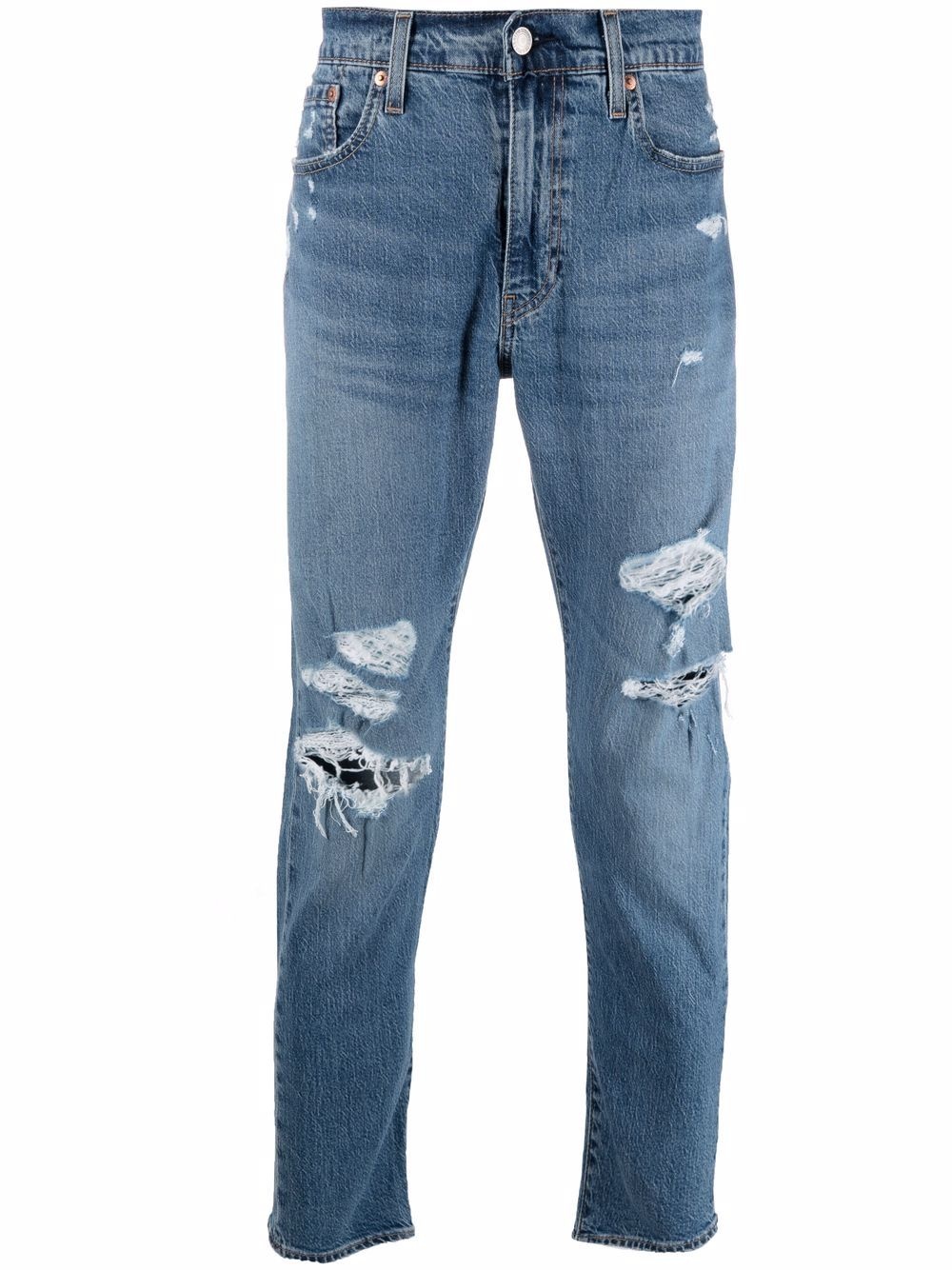 512 ripped slim-fit jeans - 1