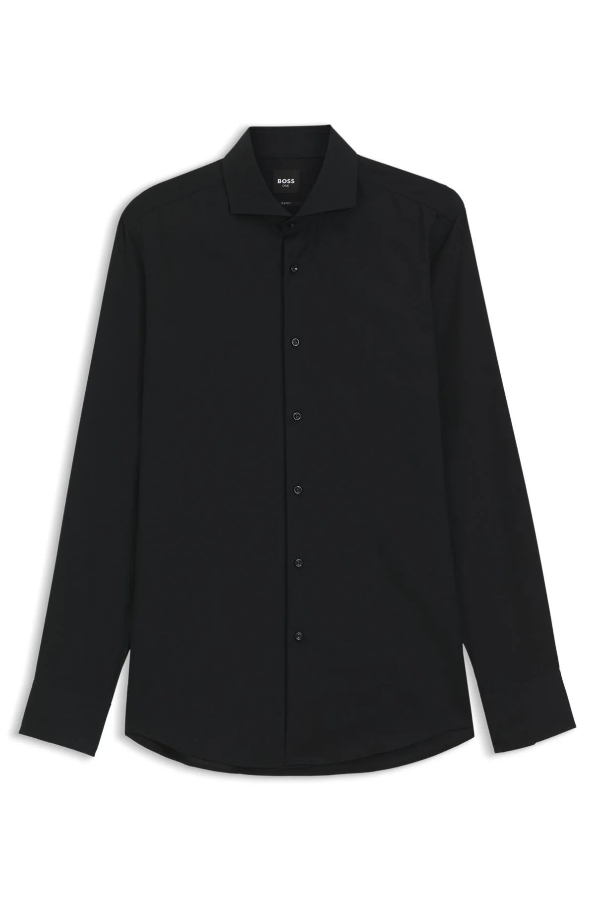 SLIM-FIT SHIRT IN WRINKLE-RESISTANT OXFORD COTTON - 1