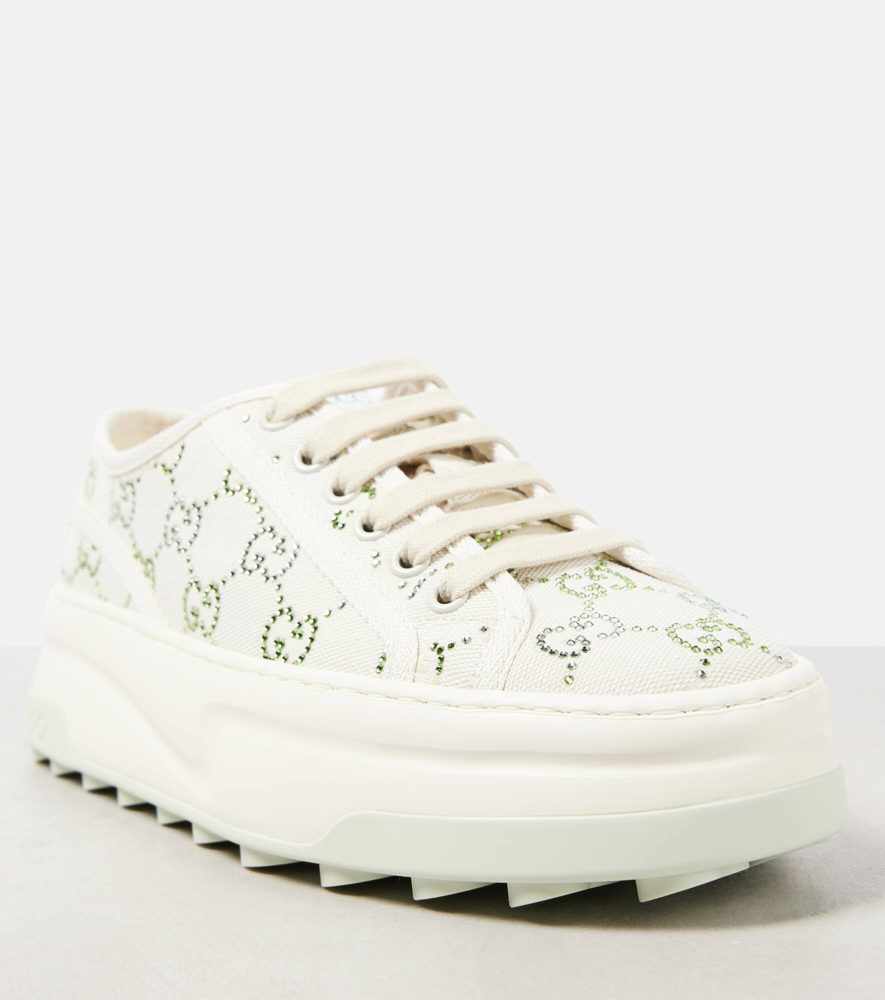 Gucci Tennis 1977 GG Crystal sneakers - 5