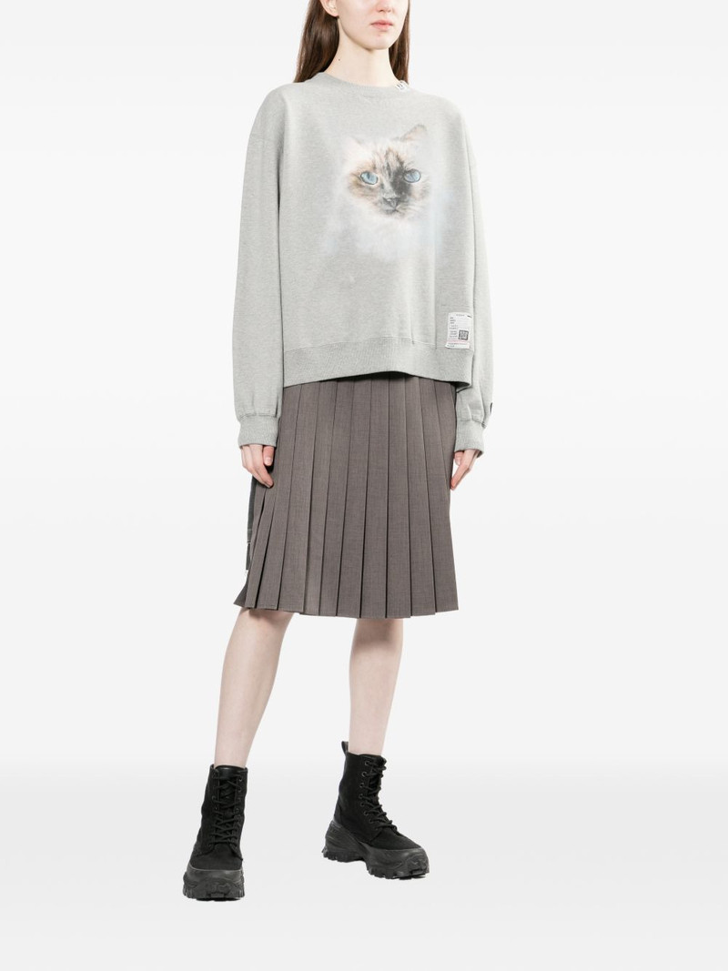 Maison MIHARAYASUHIRO pleated midi skirt outlook