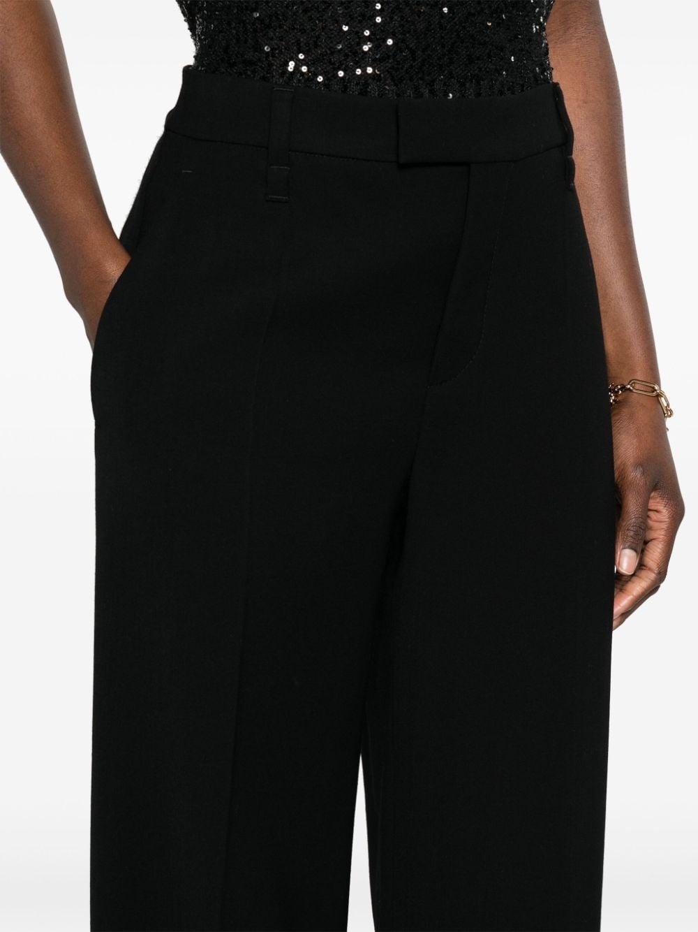 straight-leg tailored trousers - 5