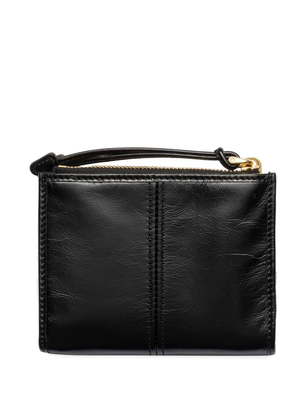 textured leather zip wallet - 2