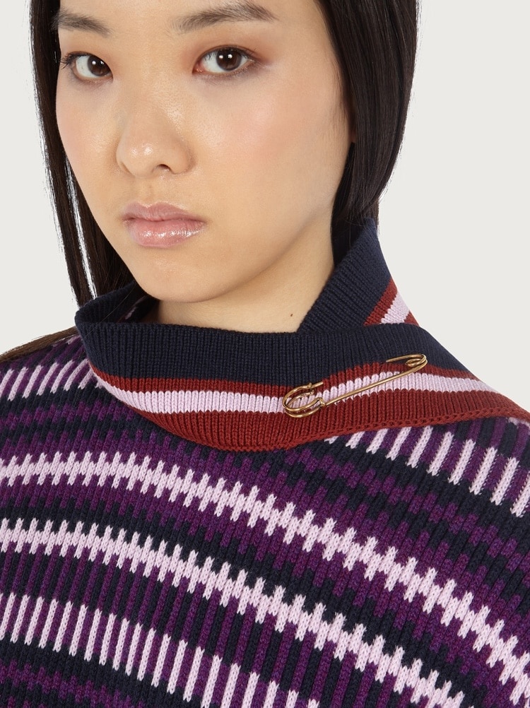 SWEATER WITH SAFETY PIN DETAIL - 4