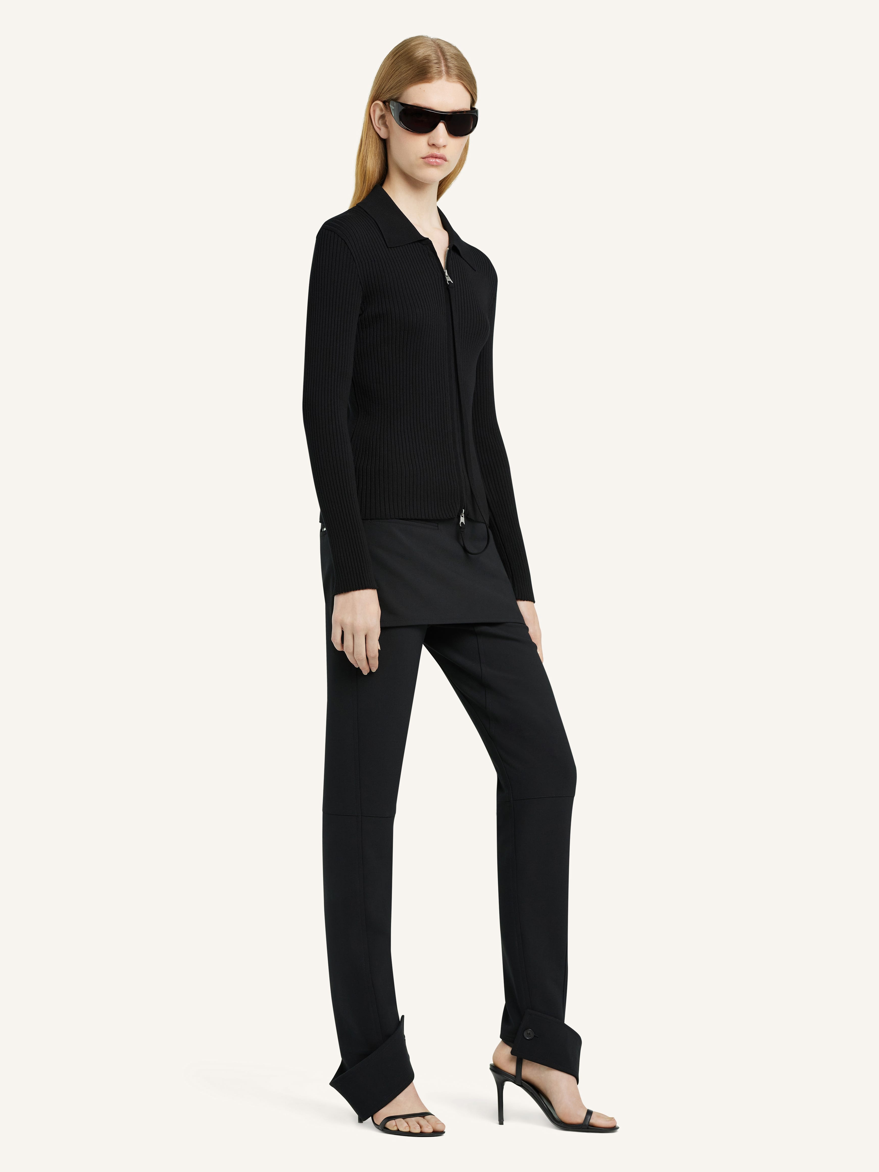 KNITTED ZIPPED CARDIGAN - 3