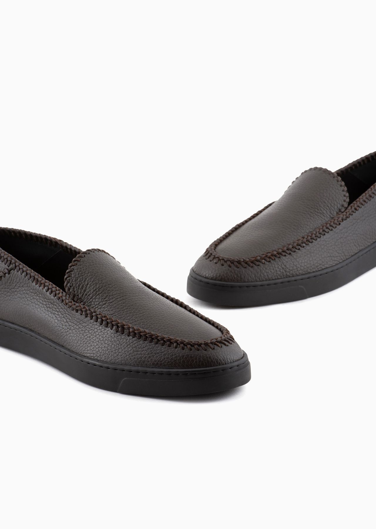 Galleria 3 deerskin slip-ons with threading - 5