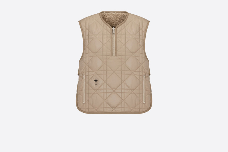 Macrocannage Reversible Sleeveless Vest 4