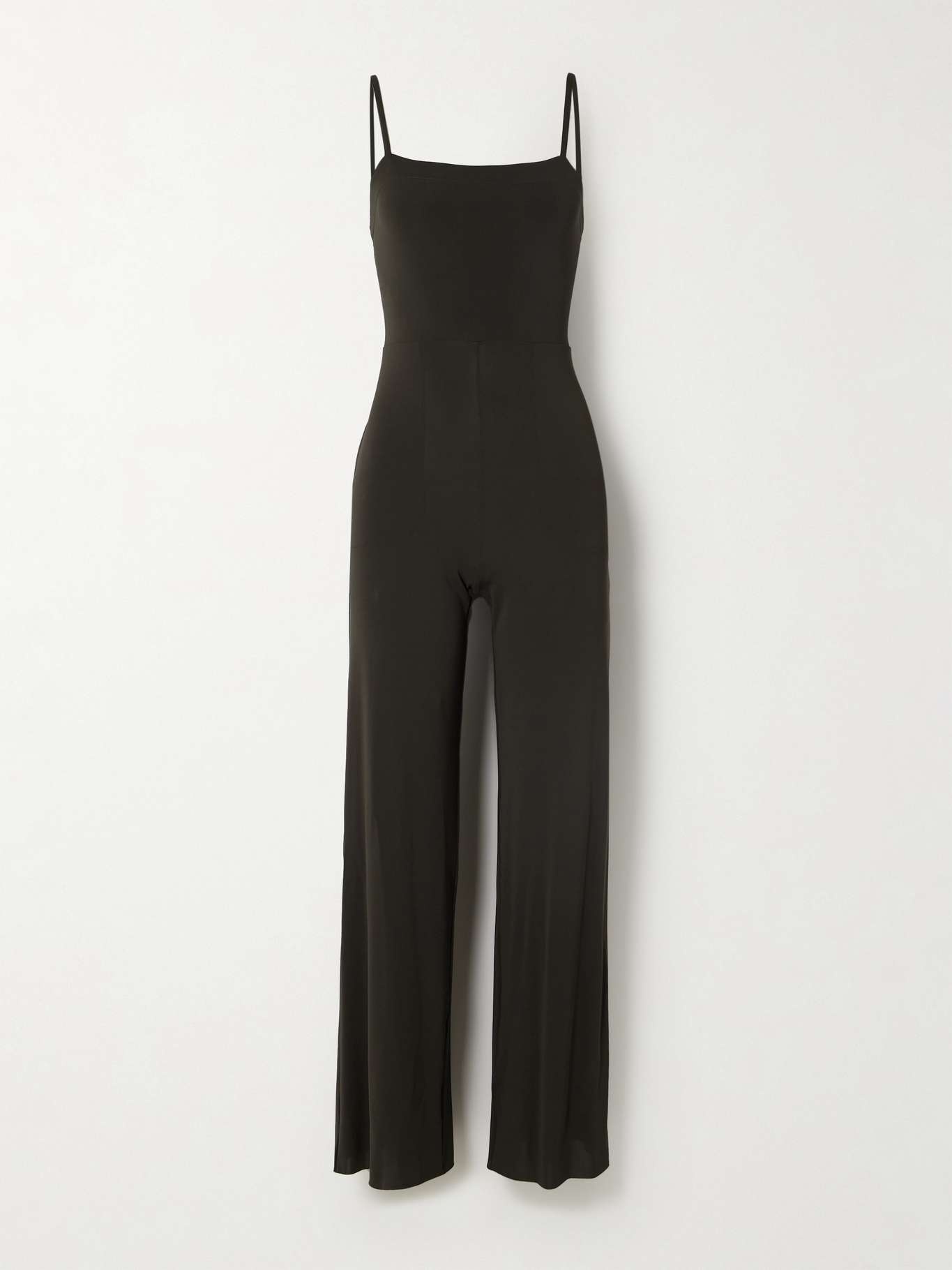 Alba belted stretch-jersey jumpsuit - 1