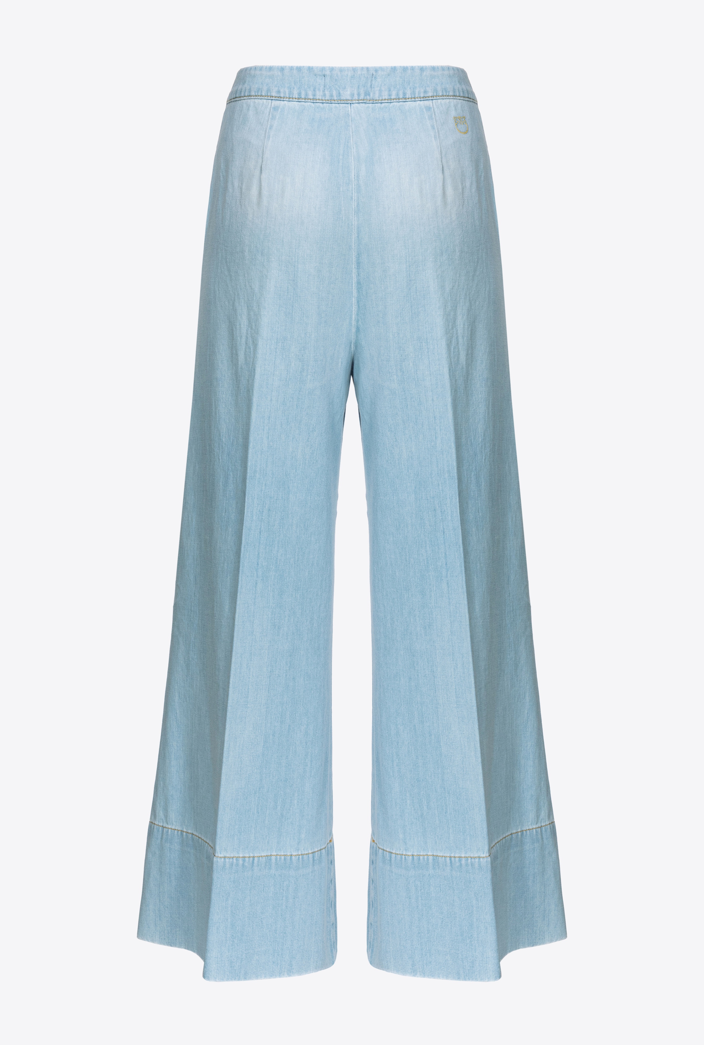 WIDE-LEG BABY BLUE DENIM JEANS - 5